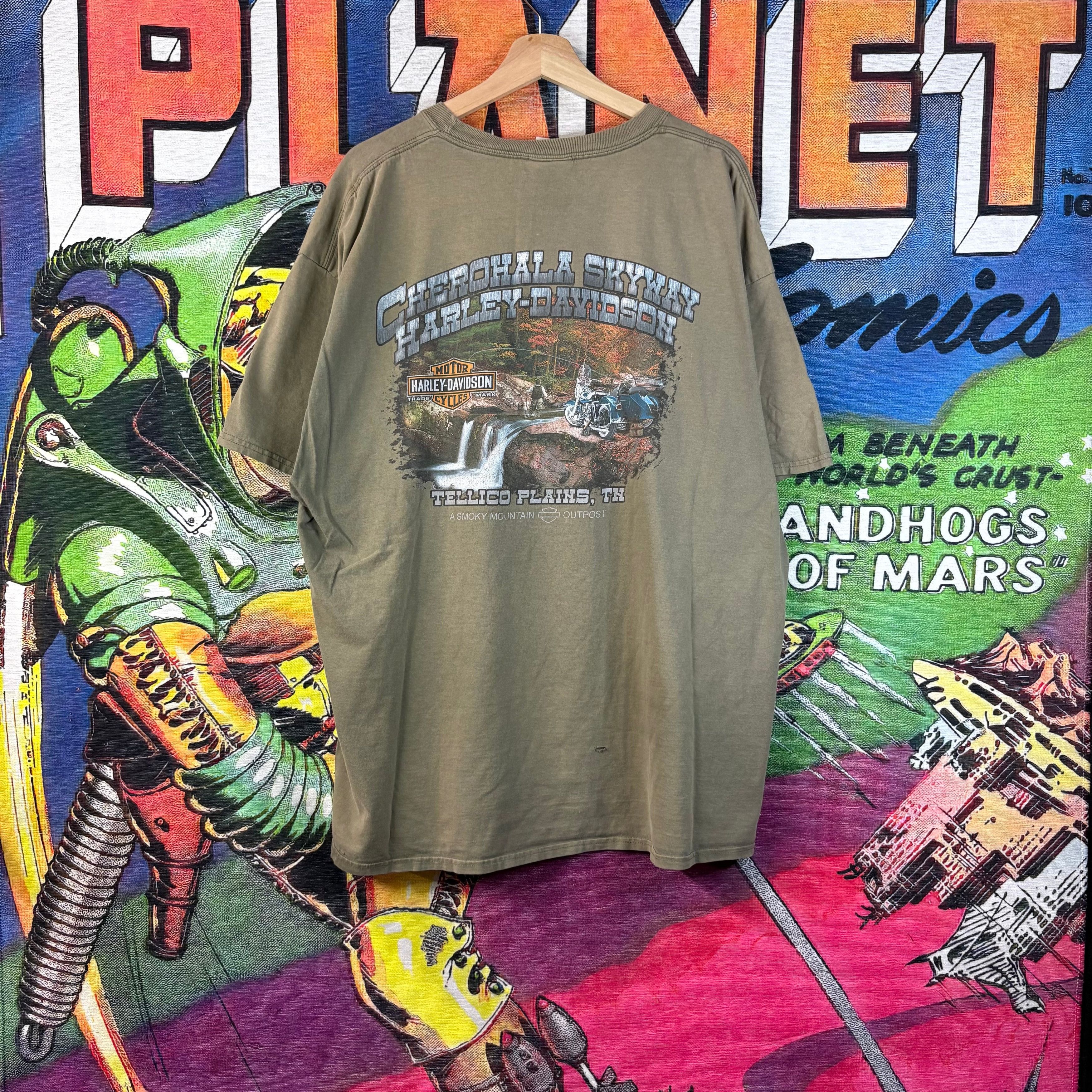 Harley Davidson Y2K Harley-Davidson " Tellico Plains , TN " Tee Size 2XL Size US XXL / EU 58 / 5 - 3 Thumbnail