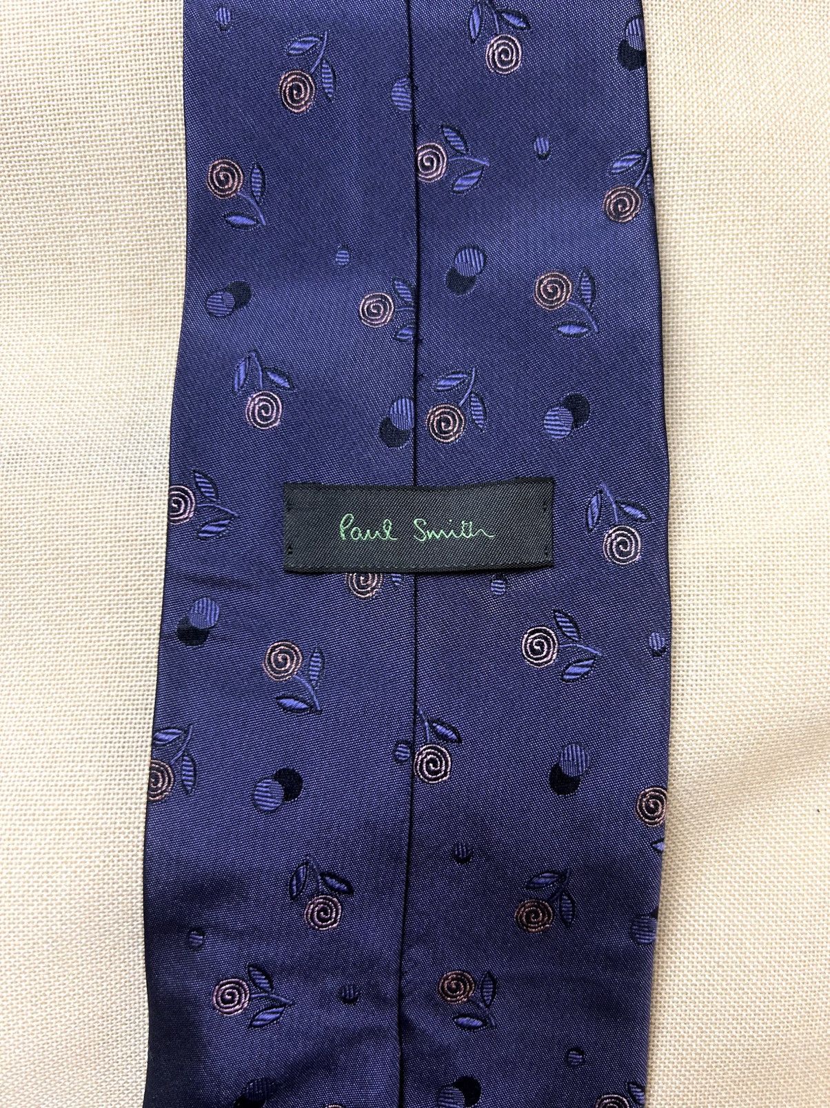 Paul Smith Paul Smith purple floral Silk Mens Tie Size ONE SIZE - 4 Thumbnail