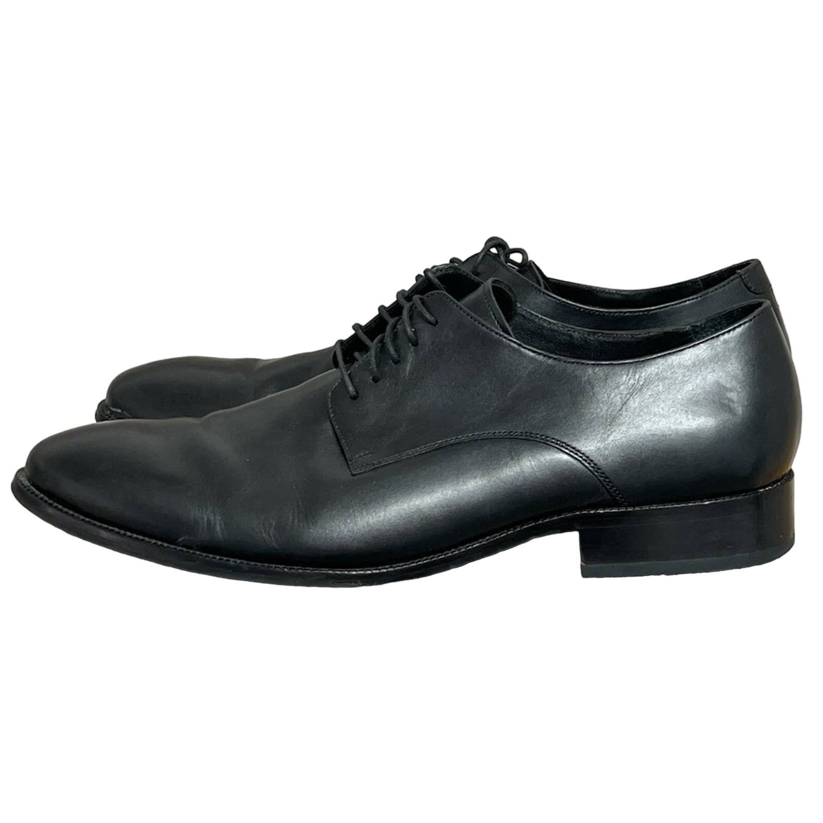 Cole Haan COLE HAAN Benton Black 15 M Men Plain Toe Derby Dress Shoes Size US 15 / EU 48 - 1 Thumbnail