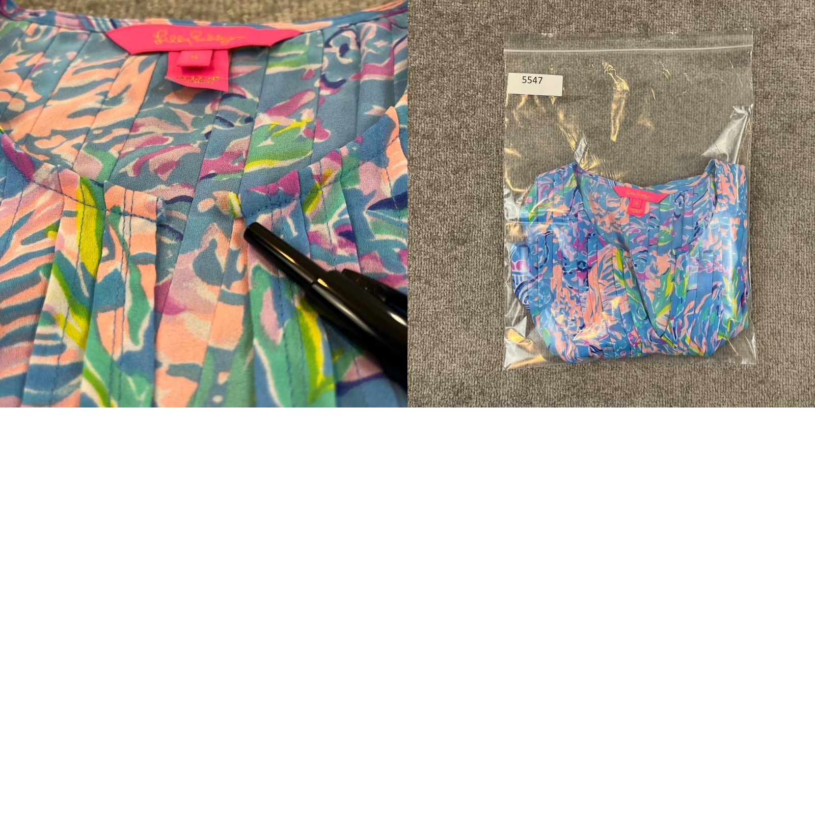 Lilly Pulitzer Lilly Pulitzer Top Women Small Marilina Tunic Floral Pleated Flowy Pullover Prep Shirt Size S / US 4 / IT 40 - 9 Thumbnail