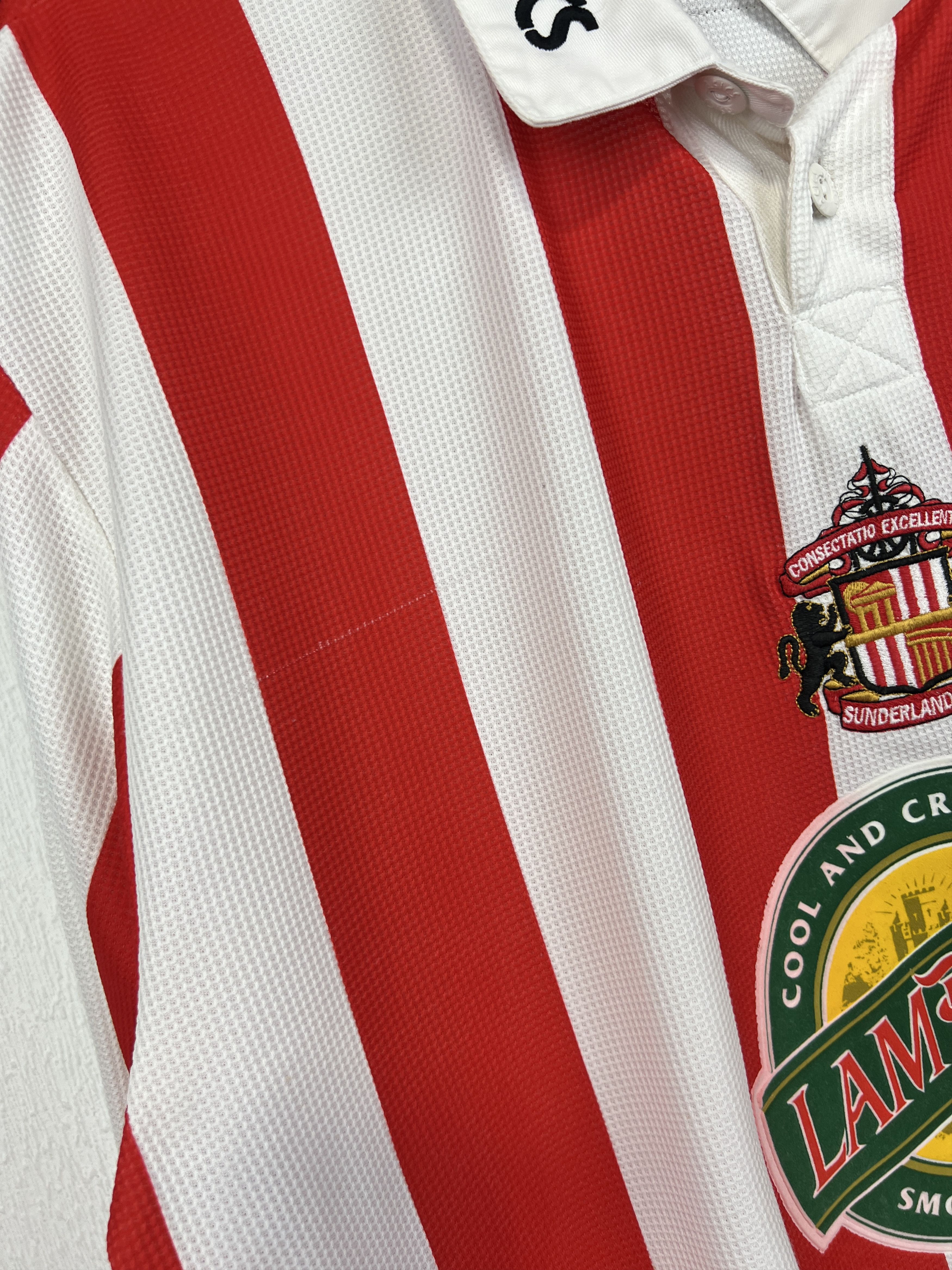 Asics Sunderland Home football shirt Soccer Jersey Trikot Rare Size US XXL / EU 58 / 5 - 6 Thumbnail