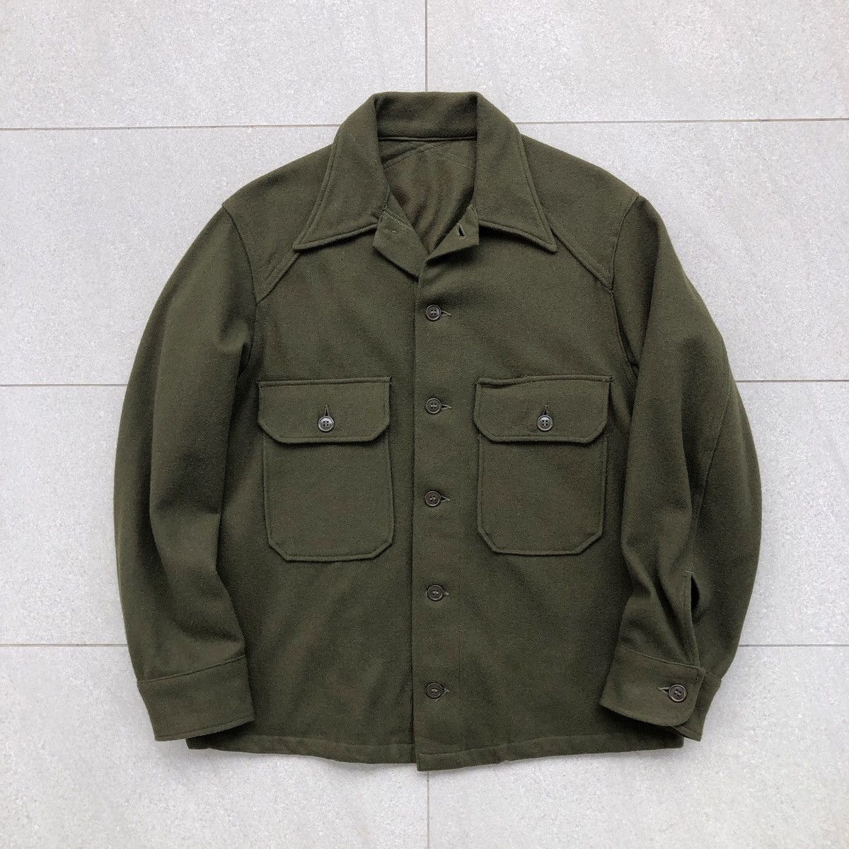 Vintage Vintage Authentic Us Military OG-108 Olive Wool Jacket Size US M / EU 48-50 / 2 - 4 Thumbnail