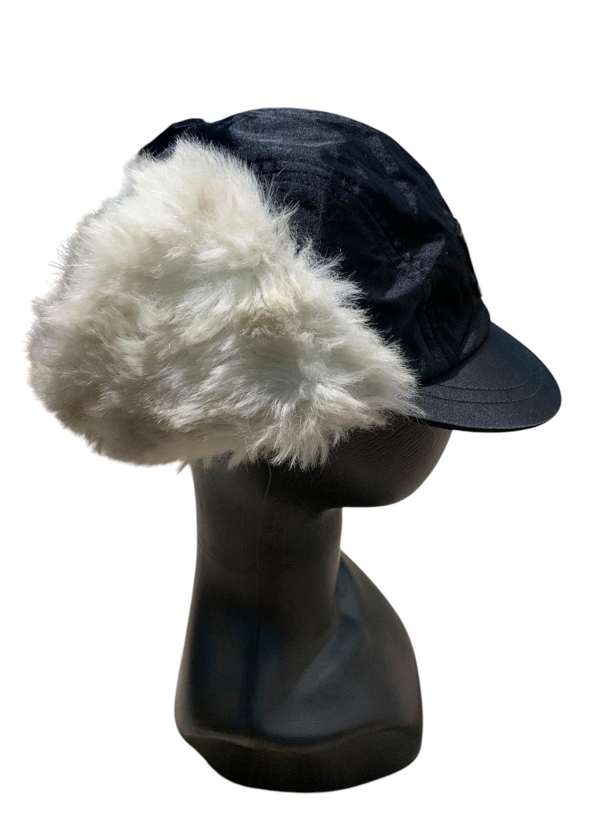 If Six Was Nine × Japanese Brand × Le Grande Bleu (L.G.B.) 2000s Flying ski japan nylon fur hat short visor Size ONE SIZE - 3 Thumbnail