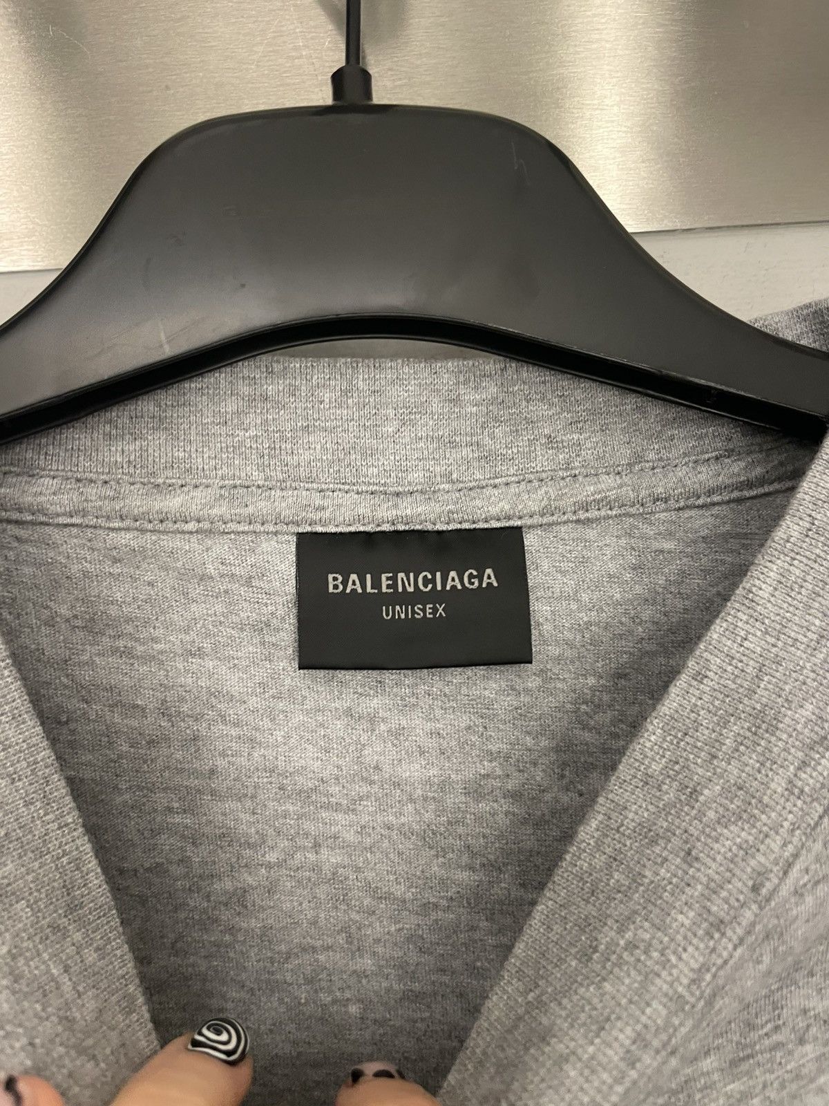Balenciaga Grey cottom oversized t-shirt Size US XXL / EU 58 / 5 - 3 Thumbnail