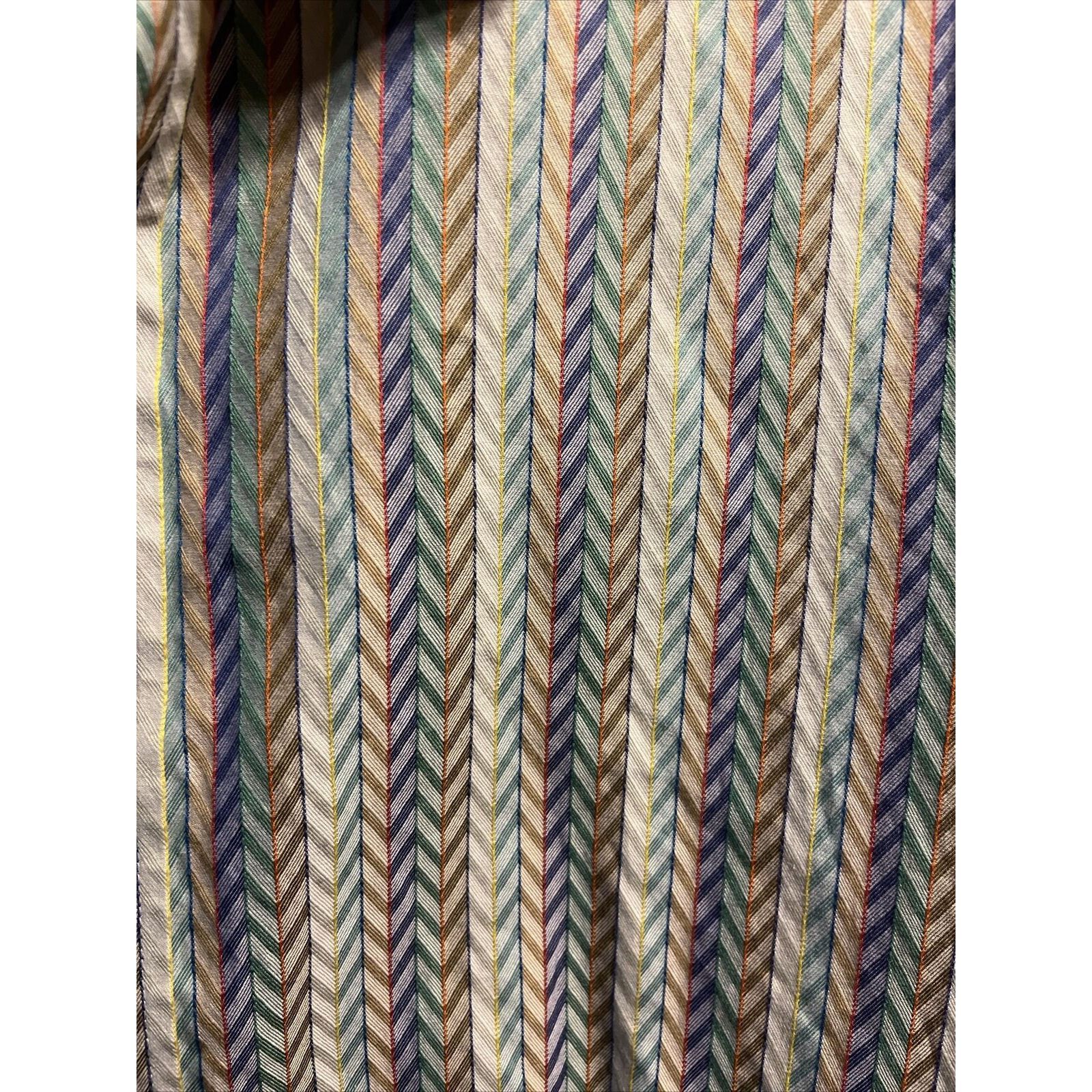 Robert Graham Robert Graham Men L Multicolor Stripe LS Button Cotton Shirt Size US L / EU 52-54 / 3 - 10 Thumbnail