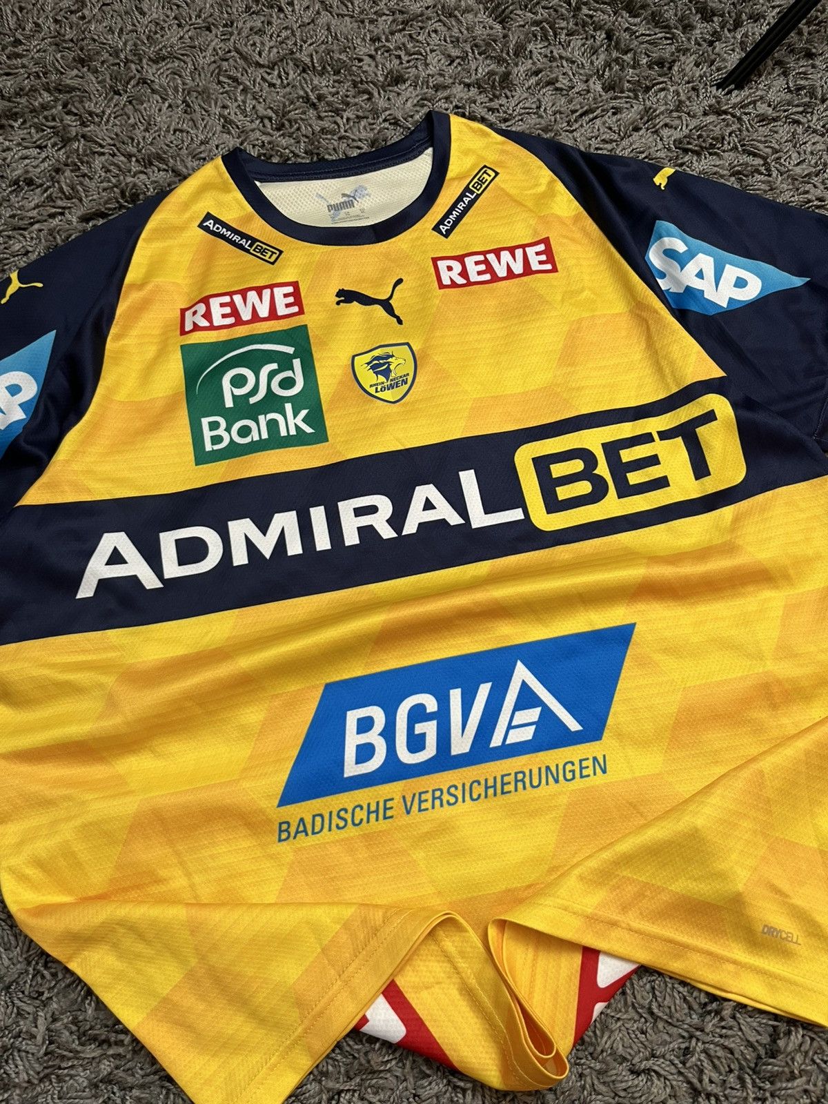 Puma Puma Rhein-Neckar Löwen 2020/21 Home Handball Jersey Size US XXL / EU 58 / 5 - 3 Thumbnail