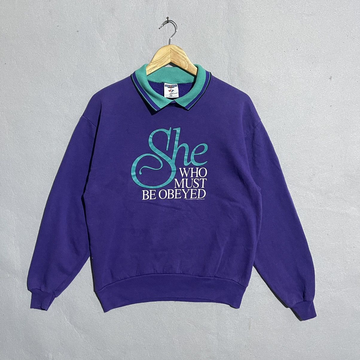 Jerzees Vintage 90s Jerzees Sweatshirt She Must Be Obeyed Size M / US 6-8 / IT 42-44 - 1 Thumbnail
