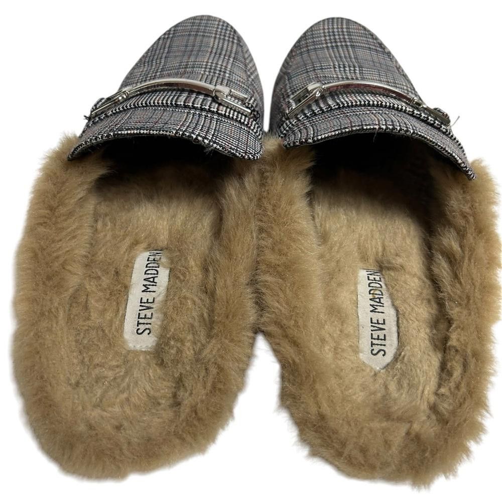 Steve Madden Steve Madden l Khloe Plaid Faux Fur Mule Loafers Size 9 Size US 9 / IT 39 - 8 Thumbnail