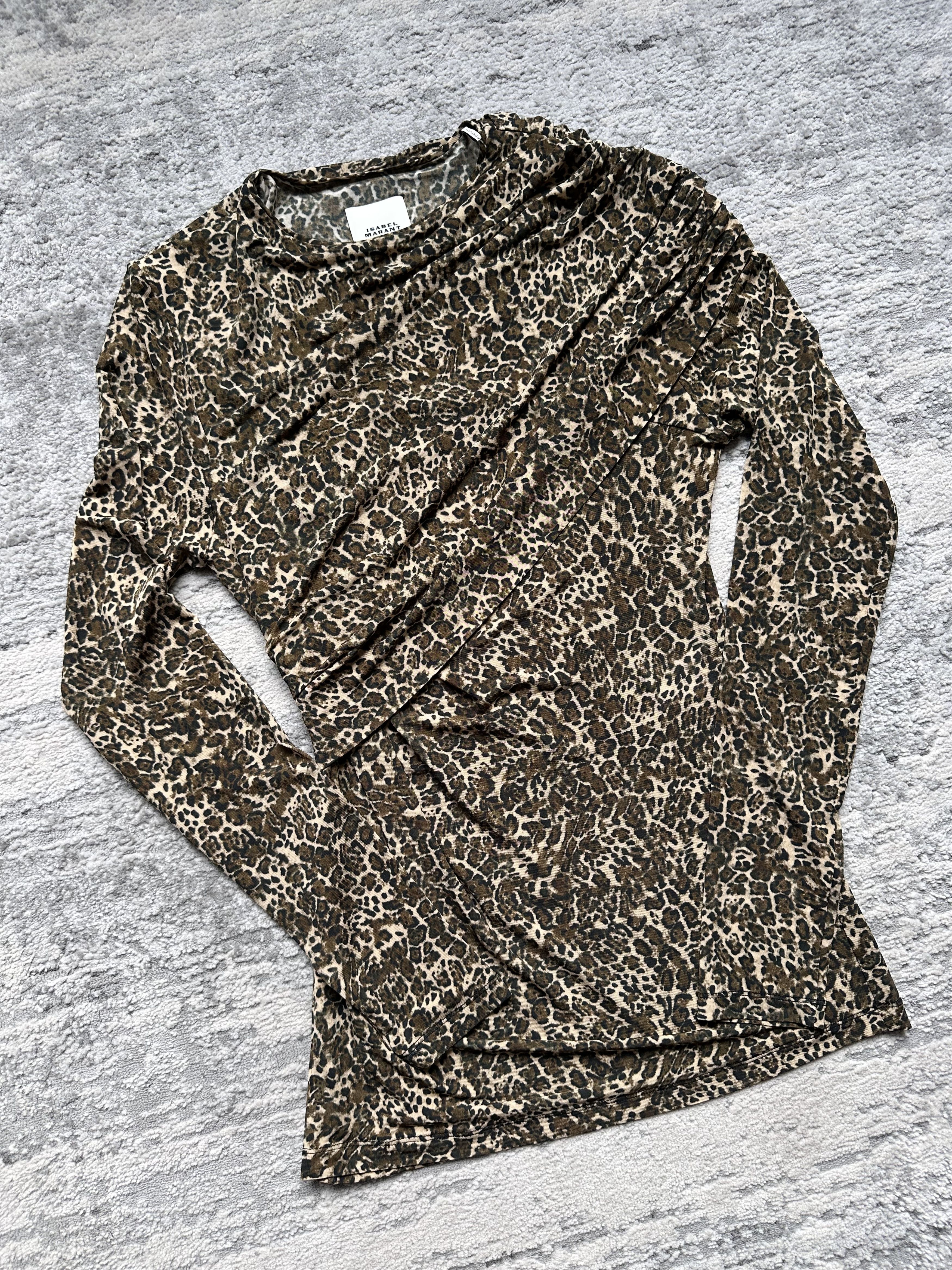 Isabel Marant Isabel Marant Leopard Blouse Size S / US 4 / IT 40 - 2 Thumbnail