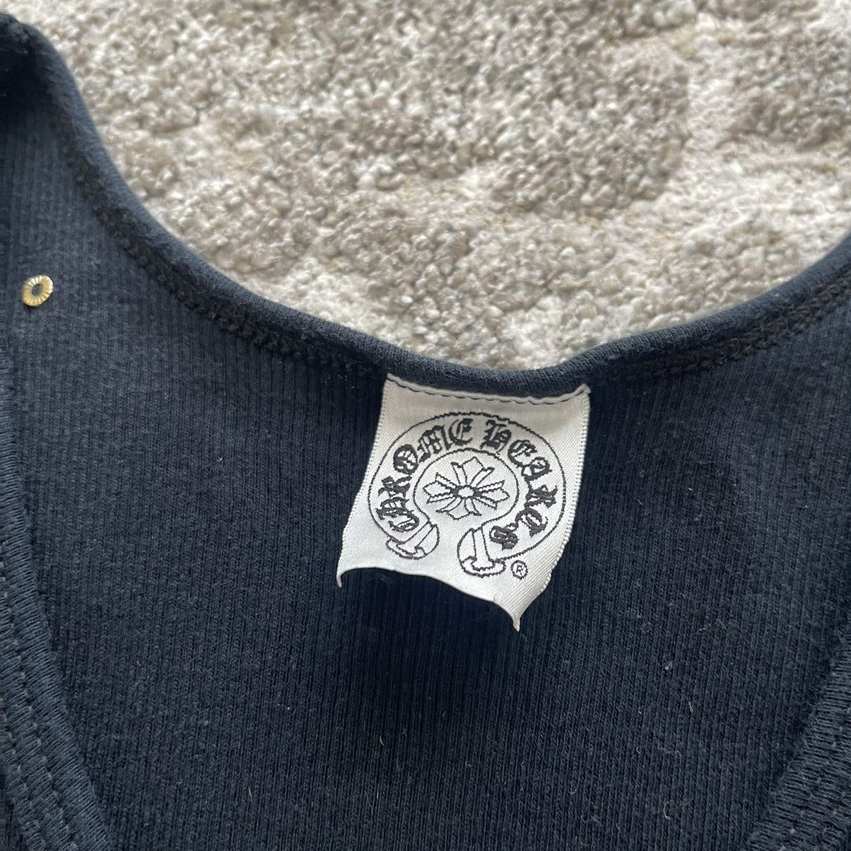 Chrome Hearts × Swarovski × Vintage Chrome Hearts Vintage Swarovski Floral Heart Tank Top Size M / US 6-8 / IT 42-44 - 7 Thumbnail