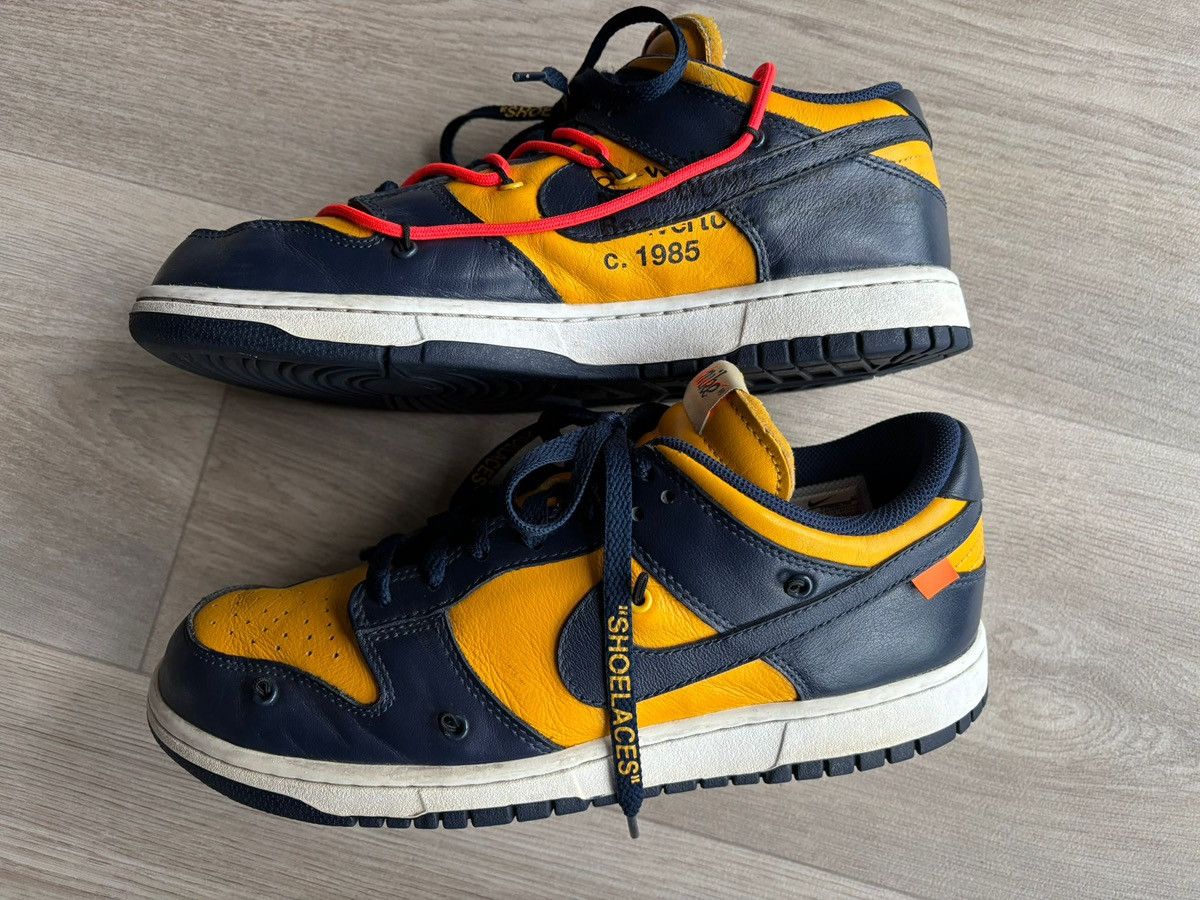 Nike × Off-White Nike Off-White Dunk Low Michigan | Grailed