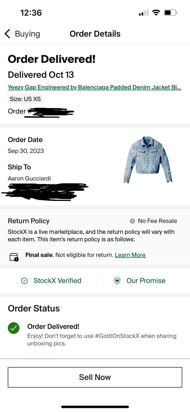 Gap × Yeezy Yeezy Gap Engineered by Balenciaga Padded Denim Jacket Blue Size US XS / EU 42 / 0 - 5 Thumbnail
