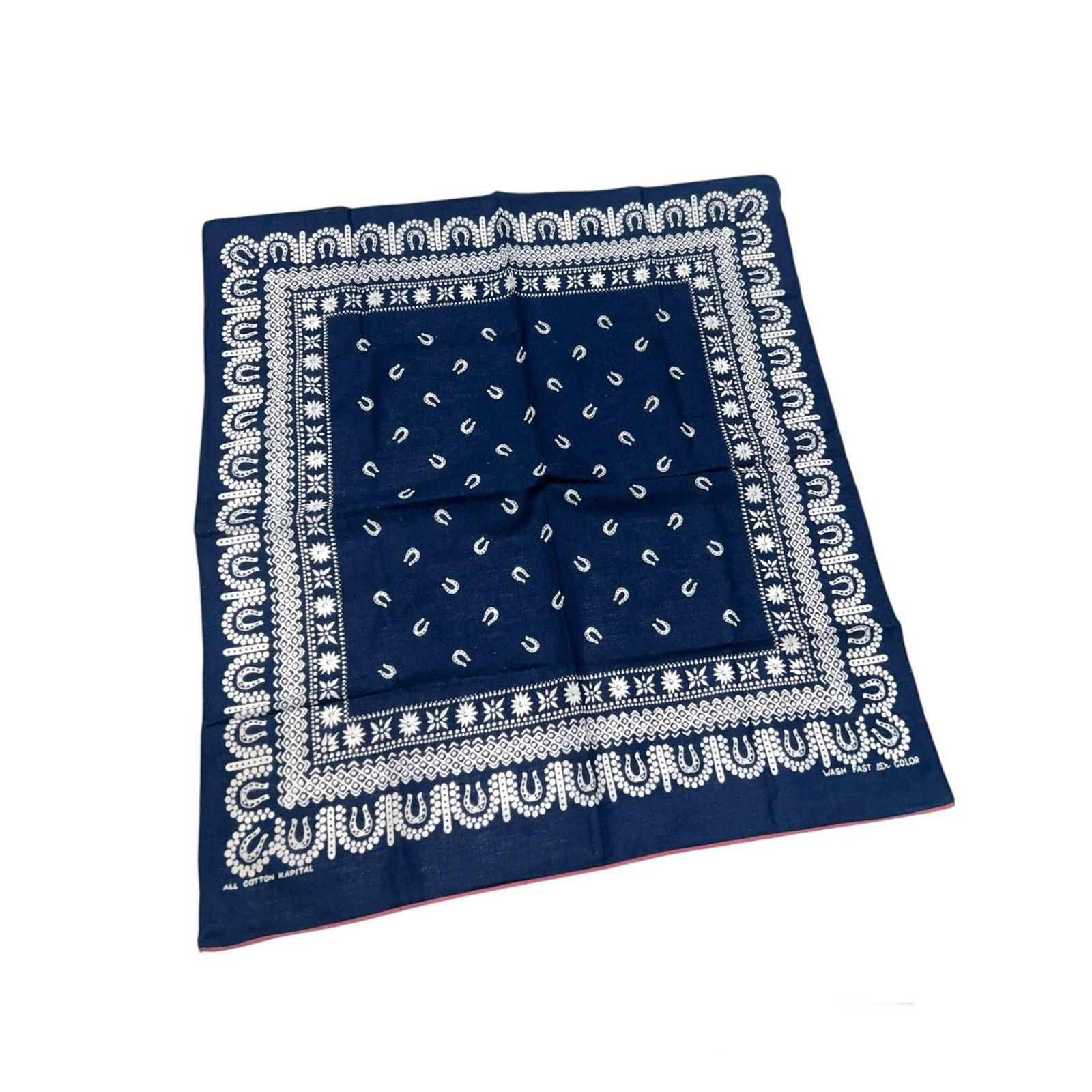 Kapital Kapital Fastcolor Printed Selvedge Cotton Horse Shoe Bandana Size ONE SIZE - 1 Thumbnail