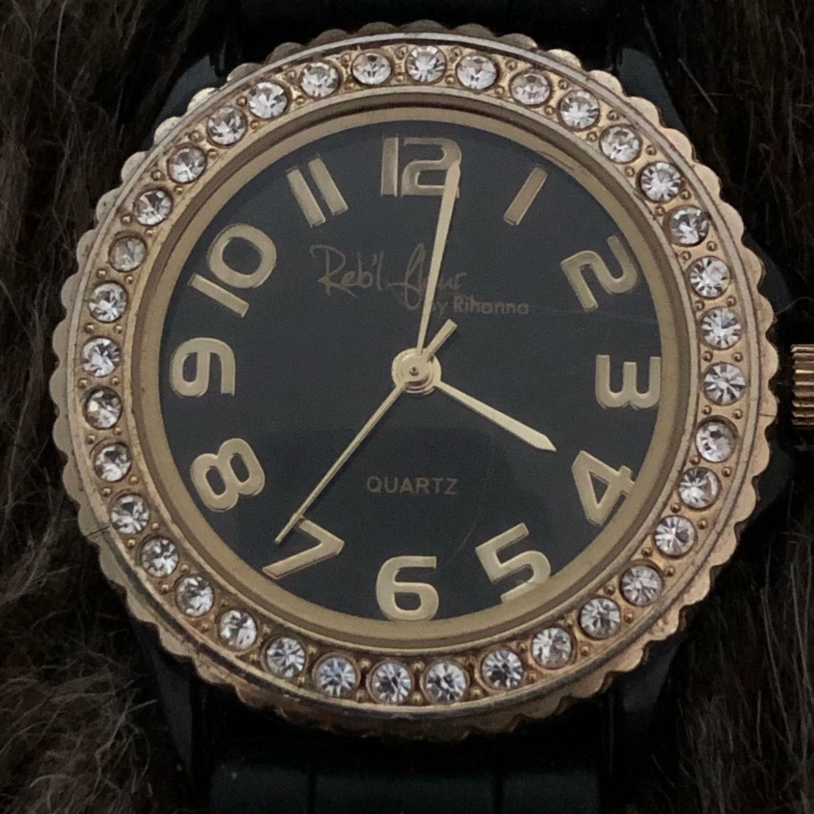 Rihanna Ladies Reb’l Fleur by Rihanna silicone band watch Size ONE SIZE - 7 Thumbnail