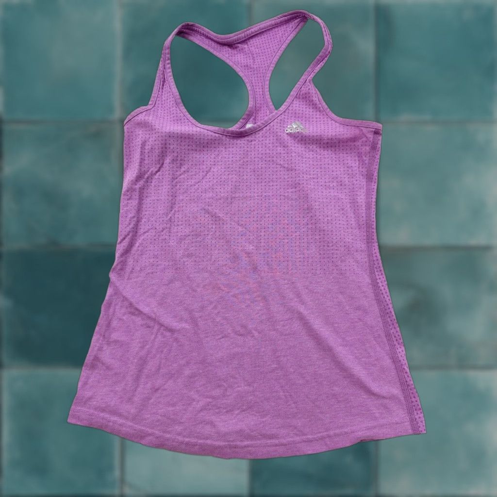 Adidas Adidas Tank Top Womens Small Purple Running Racerback Sleeveless Pullover Activewear Breathable Basic Women's S Purple Running & Jogging Size S / US 4 / IT 40 - 1 Thumbnail
