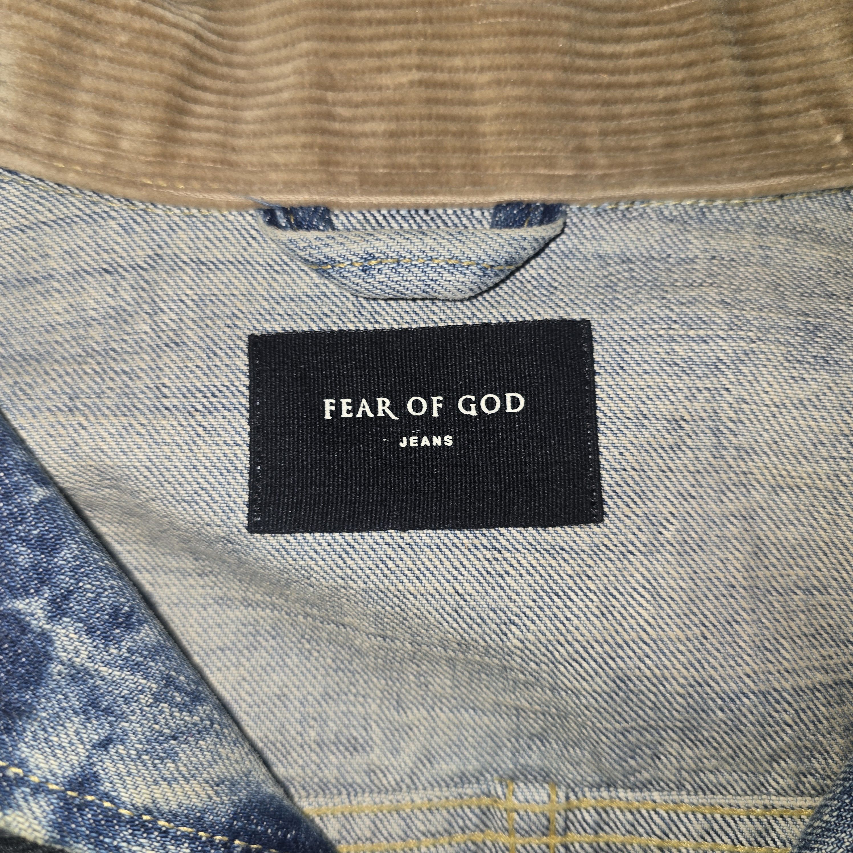 Fear of God Fear of god Corduroy Collar Denim Long Jacket size L rare Size US L / EU 52-54 / 3 - 4 Thumbnail