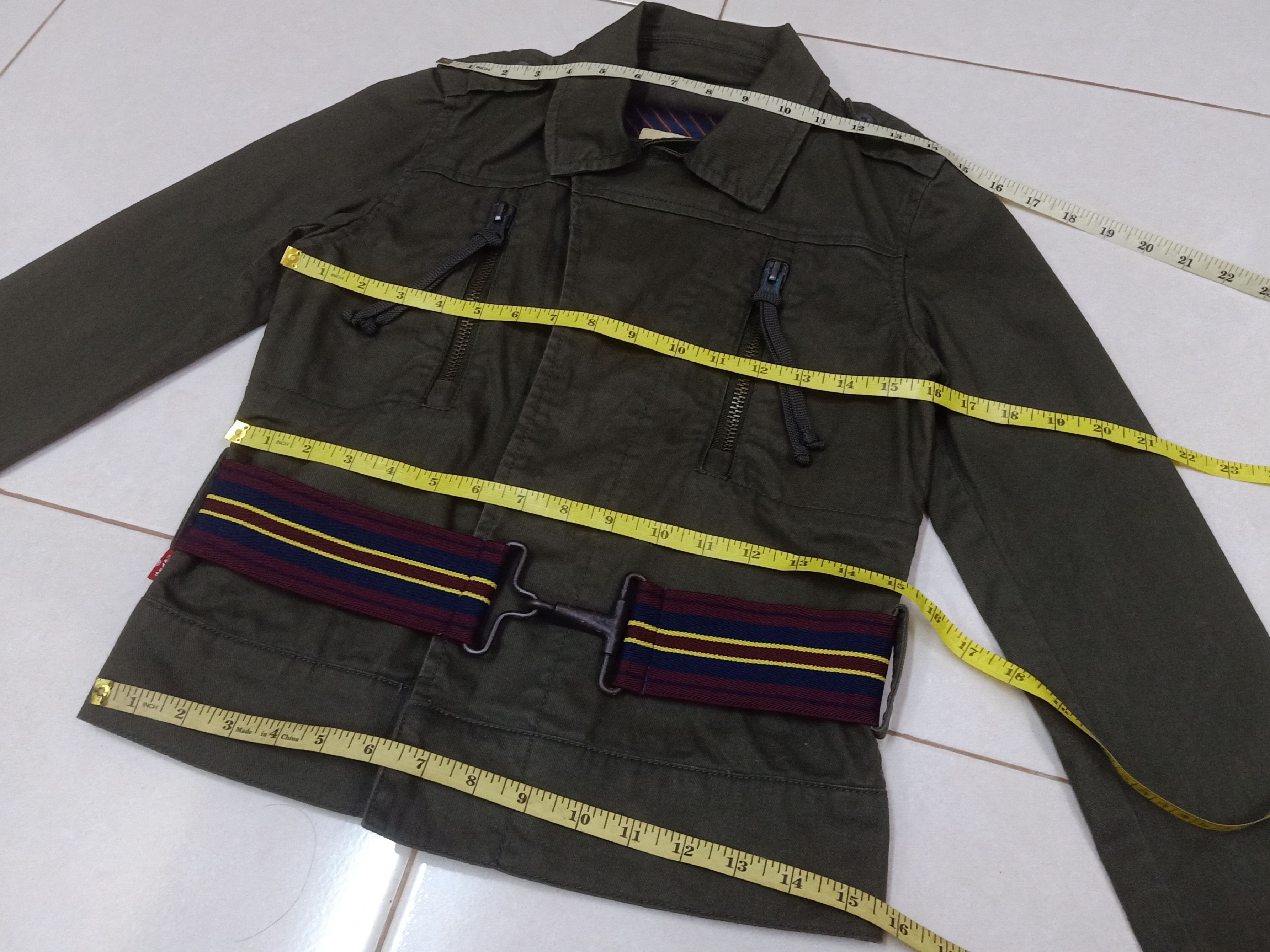 Levi's LEVI'S Positively Superior Green Military S Crop Jacket Size S / US 4 / IT 40 - 13 Thumbnail