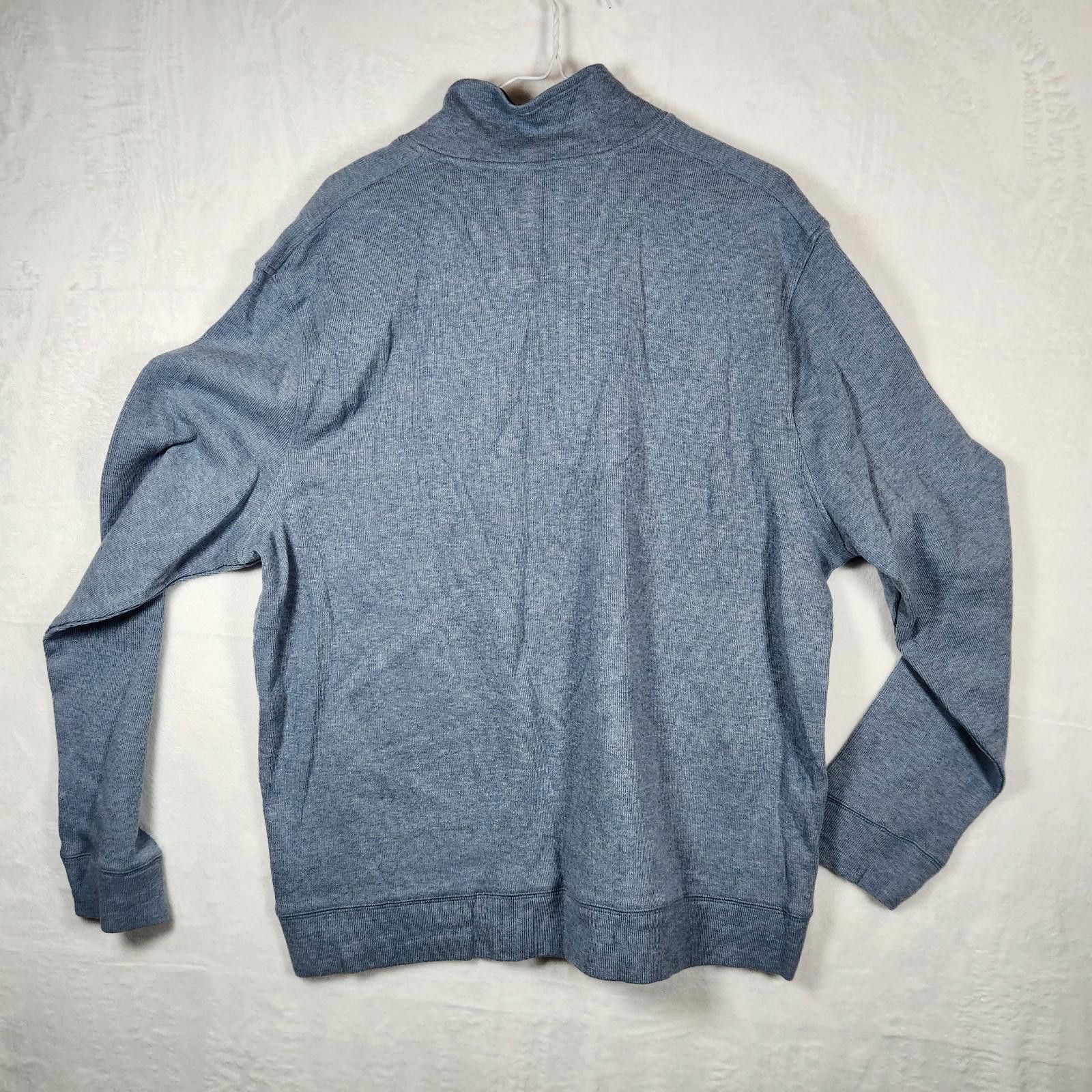 Nautica Nautica Long Sleeve Quarter Zip Pullover Blue Mens Size XL Size US XL / EU 56 / 4 - 8 Thumbnail