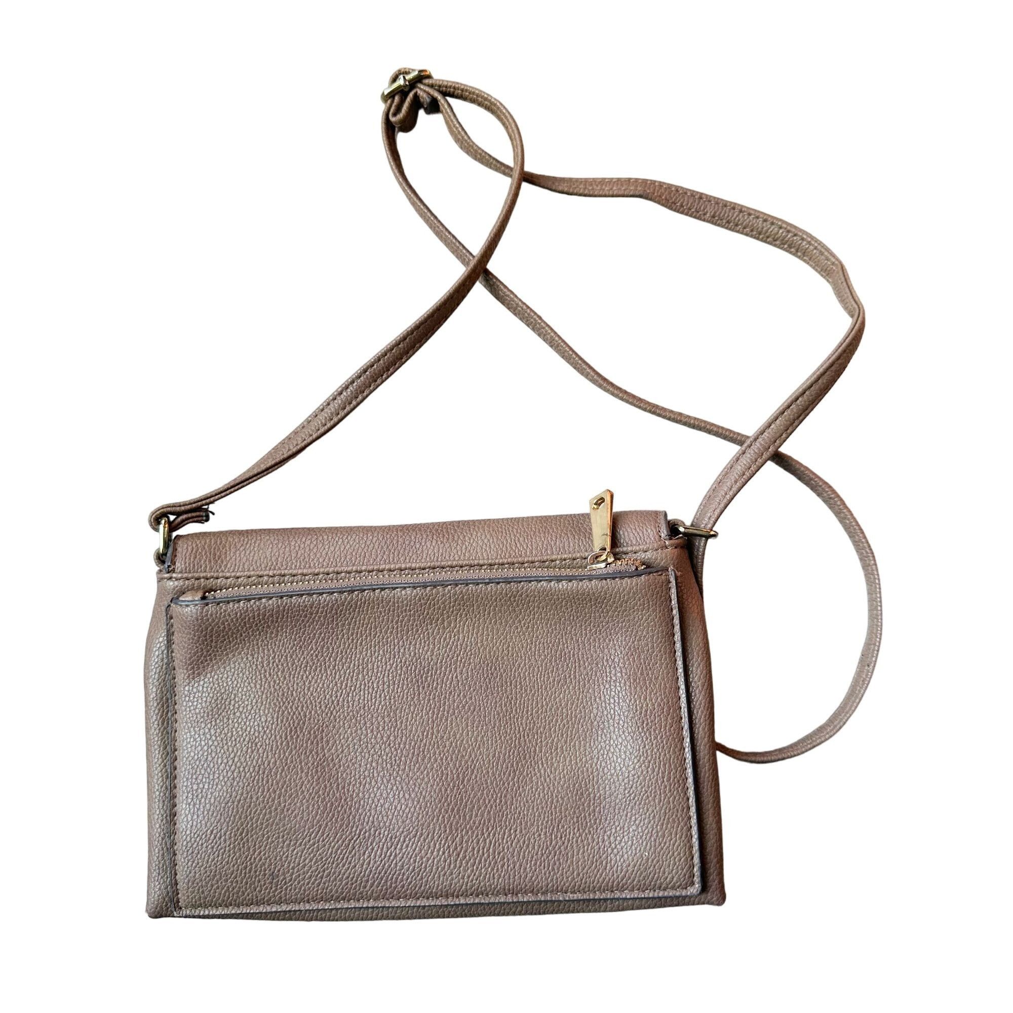 Other Christian Soriano for Payless Taupe Crossbody Bag with Zippe Size ONE SIZE - 3 Thumbnail