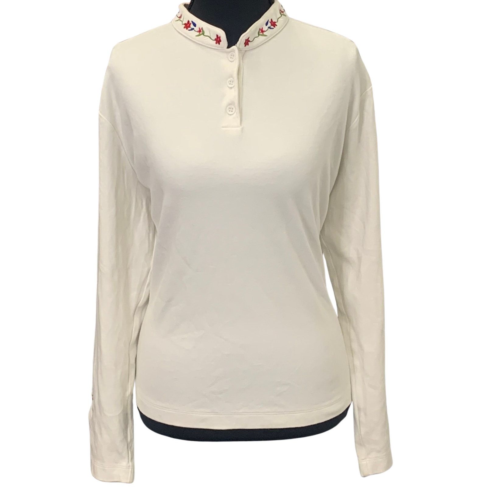 Vintage Vintage Westbound Embroidered Henley Style Long Sleeve Shirt Size XL / US 12-14 / IT 48-50 - 1 Thumbnail