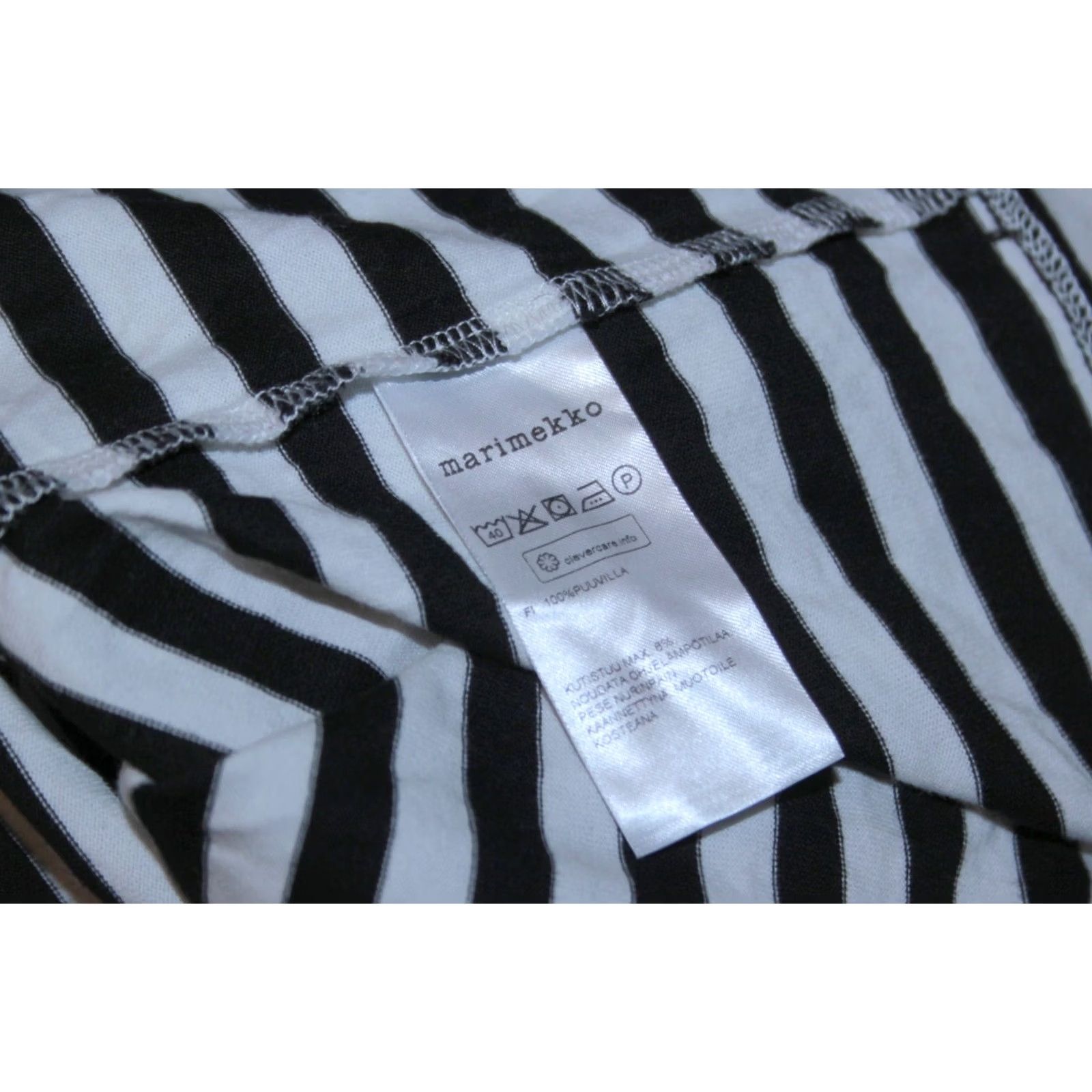 Marimekko Marimekko Jumper Shirt Womens Black White Zebra Tunic Size M Pullover Round Neck Multicoloured Vis Size M / US 6-8 / IT 42-44 - 6 Thumbnail
