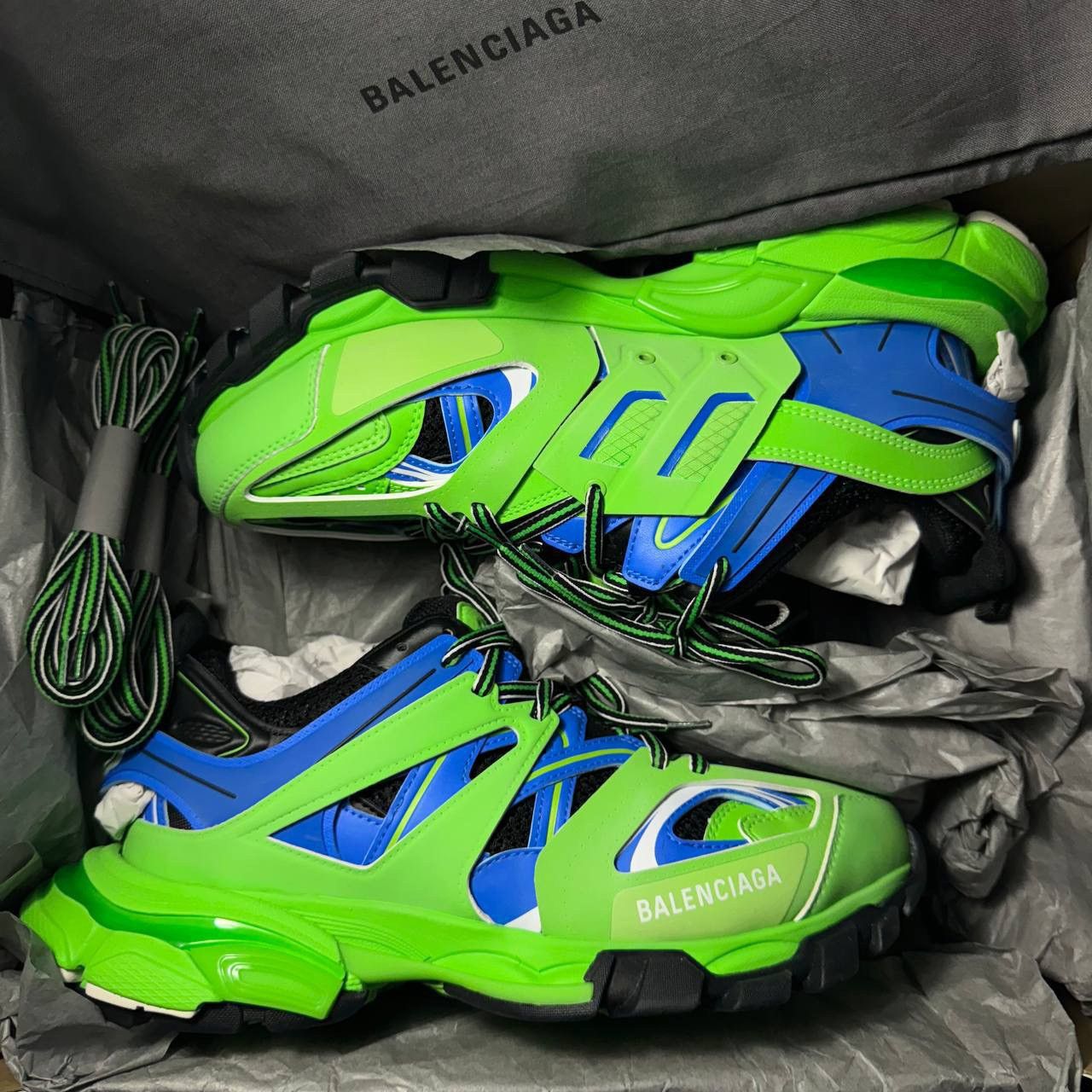 Balenciaga 41 Balenciaga track 1 green blue Size US 8 / EU 41 - 8 Thumbnail