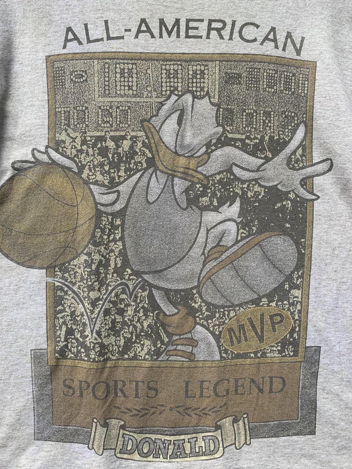 Cartoon Network × Mickey Unlimited × Vintage Vintage 90’s Donald All American Legend T Shirt Size US L / EU 52-54 / 3 - 10 Thumbnail