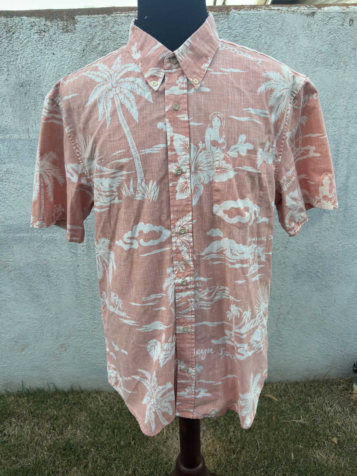 Reyn Spooner Reyn Spooner Tailored Fit Orange Miyasaki Japan Men's XL Size US XL / EU 56 / 4 - 1 Thumbnail