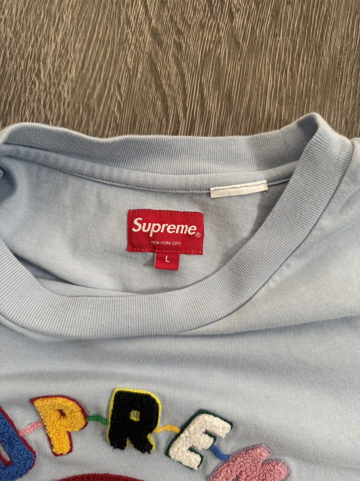 Supreme Supreme Chenile Crest S/S Size US L / EU 52-54 / 3 - 2 Thumbnail