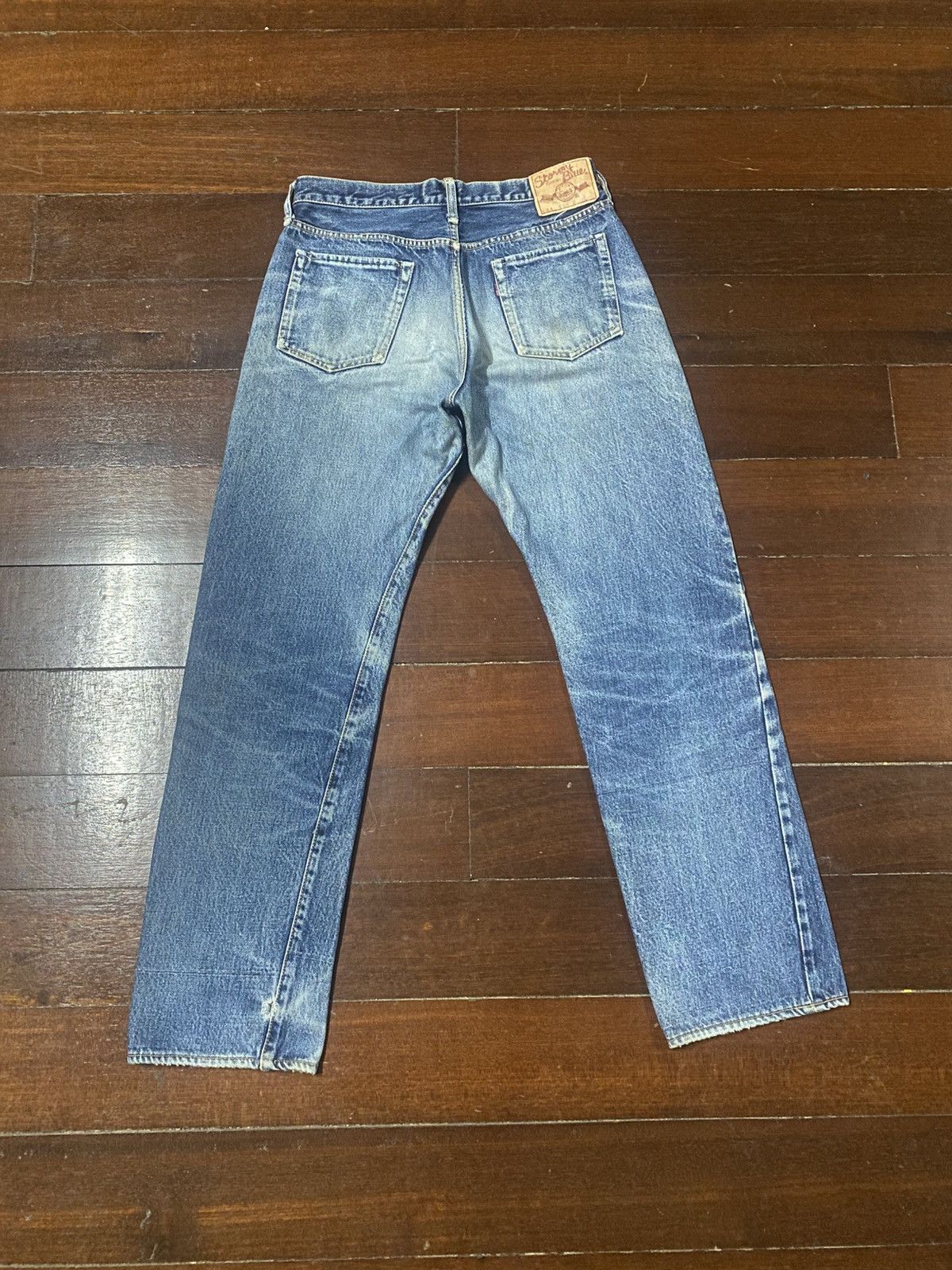 Pherrow's Pherrow’s Stormy Blue lot 404 Flared Denim Jeans distressed Size US 30 / EU 46 - 15 Thumbnail
