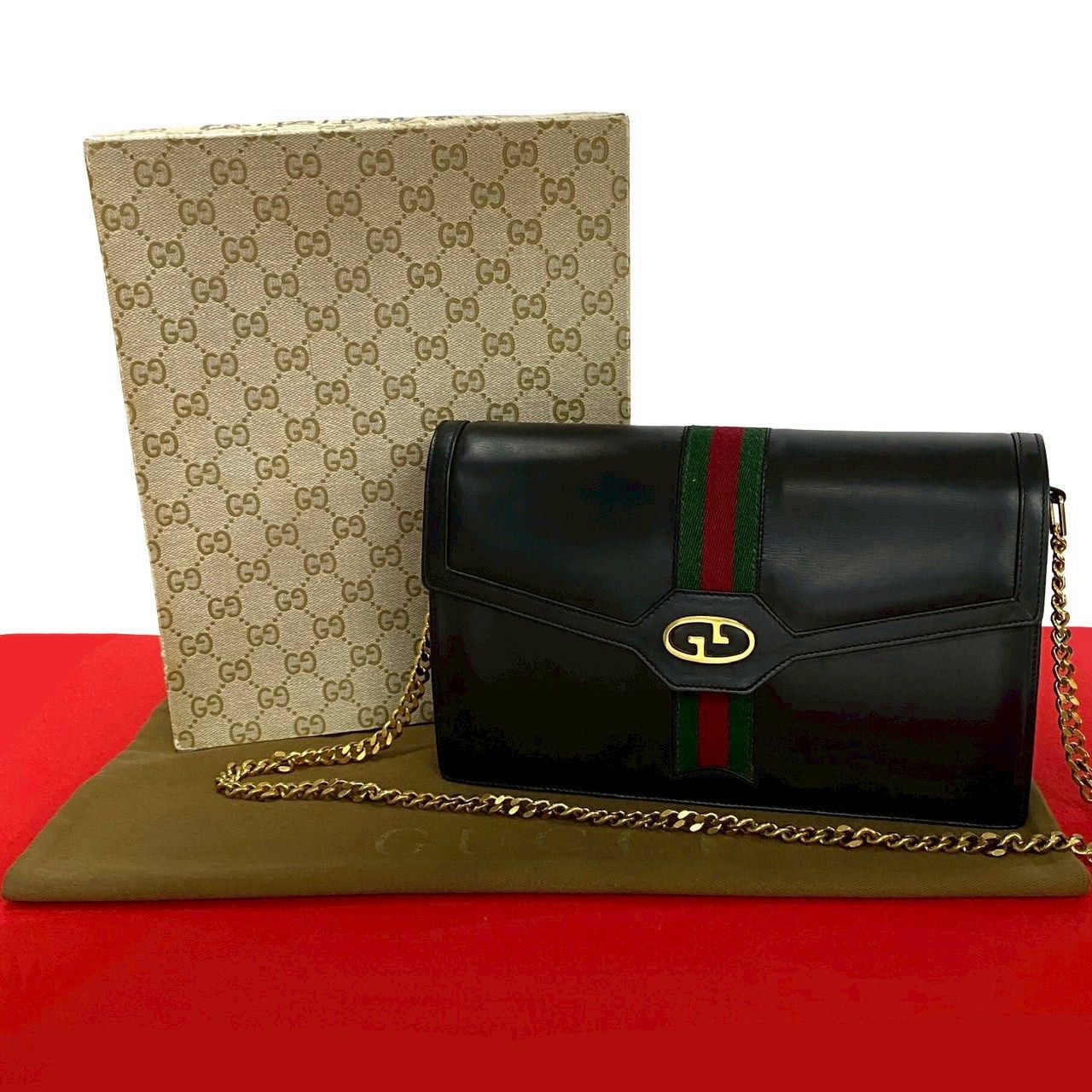 Gucci Gucci Shoulder Bag Black Leather Size ONE SIZE - 1 Thumbnail