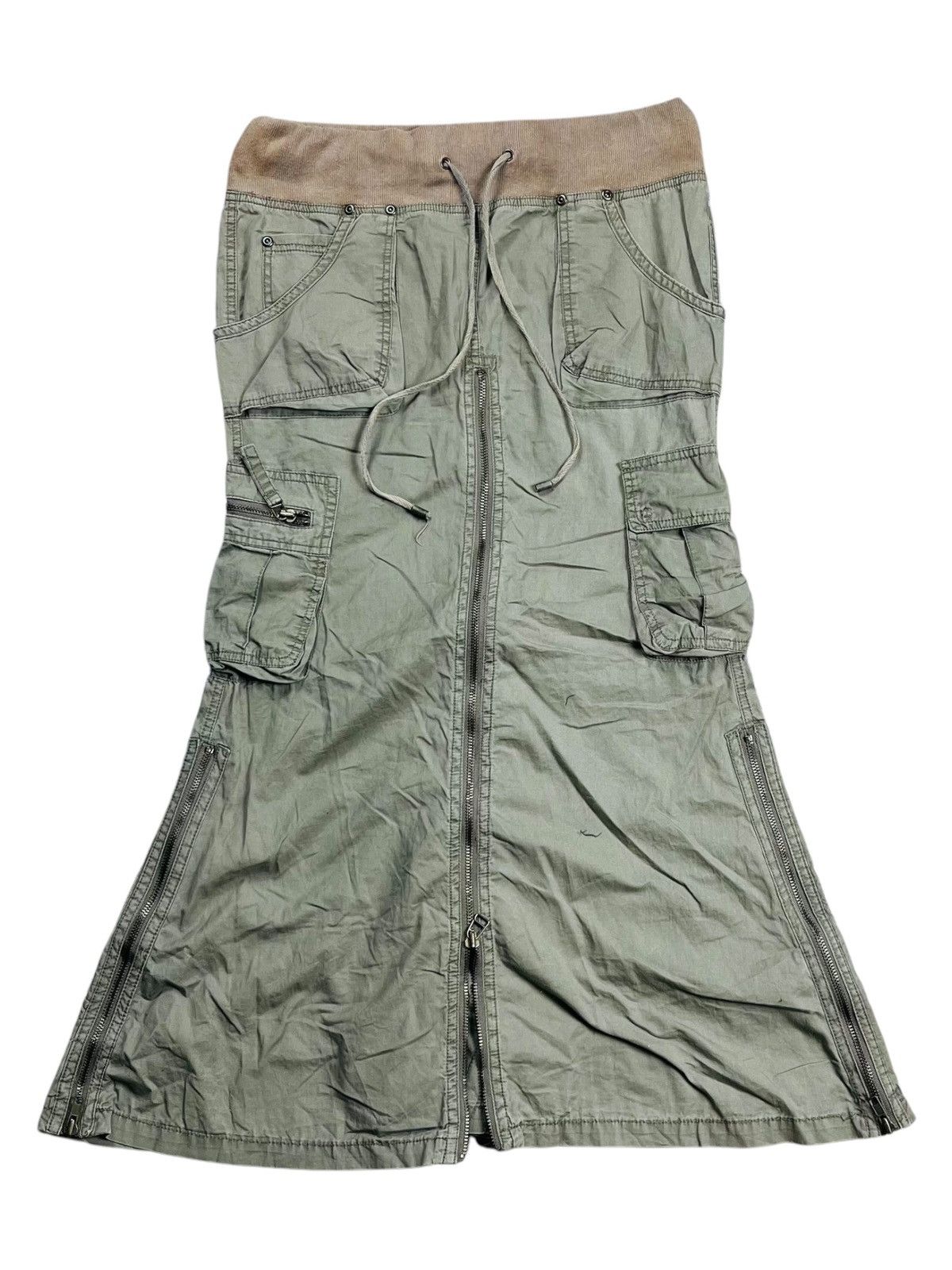 If Six Was Nine 2000s GOA - Apocalypse Style Cargo Skirt Size 29" - 2 Thumbnail