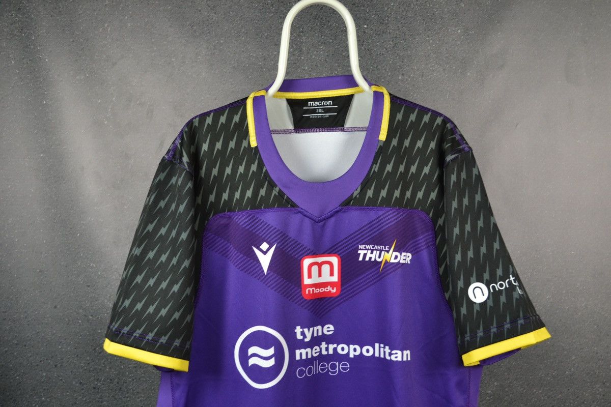 Macron Newcastle Thunder Home Rugby League Shirt Macron Jersey Size US XXL / EU 58 / 5 - 3 Thumbnail