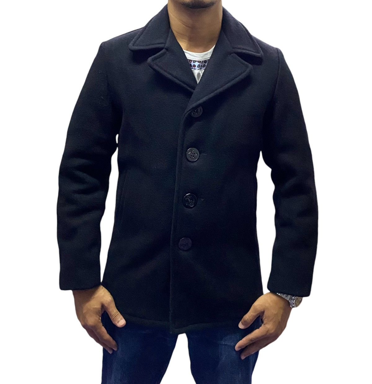 Schott × Vintage Vintage Schott USN WW2 Wool Peacoat Jacket m Size US M / EU 48-50 / 2 - 3 Thumbnail