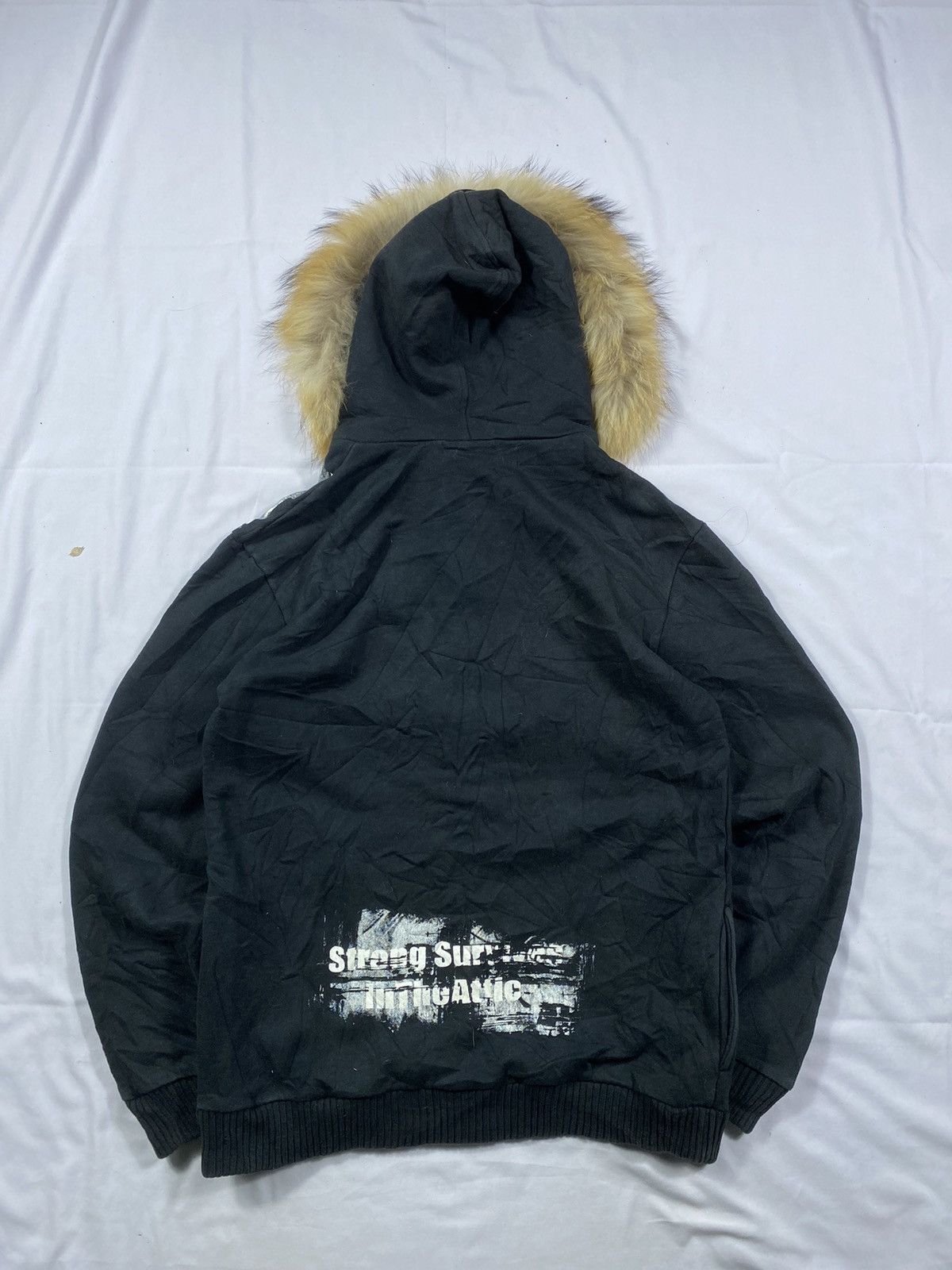 In The Attic In The Attic Fur Zip Hoodie Punk Style Size US M / EU 48-50 / 2 - 2 Thumbnail