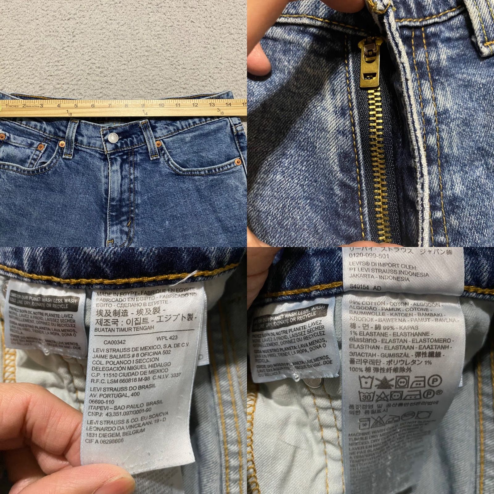 Levi's Levi's 541 Mens Jeans 30x32 Blue Denim Medium Wash Athletic Straight Mid Rise Size US 30 / EU 46 - 8 Thumbnail