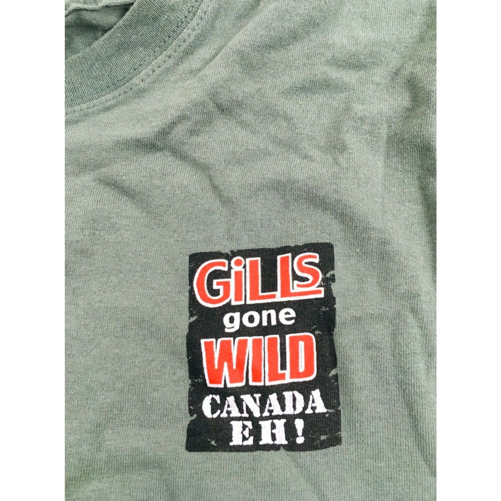 Vintage The Duck Company Shirt Womens Size Medium Green "Gills One Wild Canada eh!" Size M / US 6-8 / IT 42-44 - 3 Thumbnail