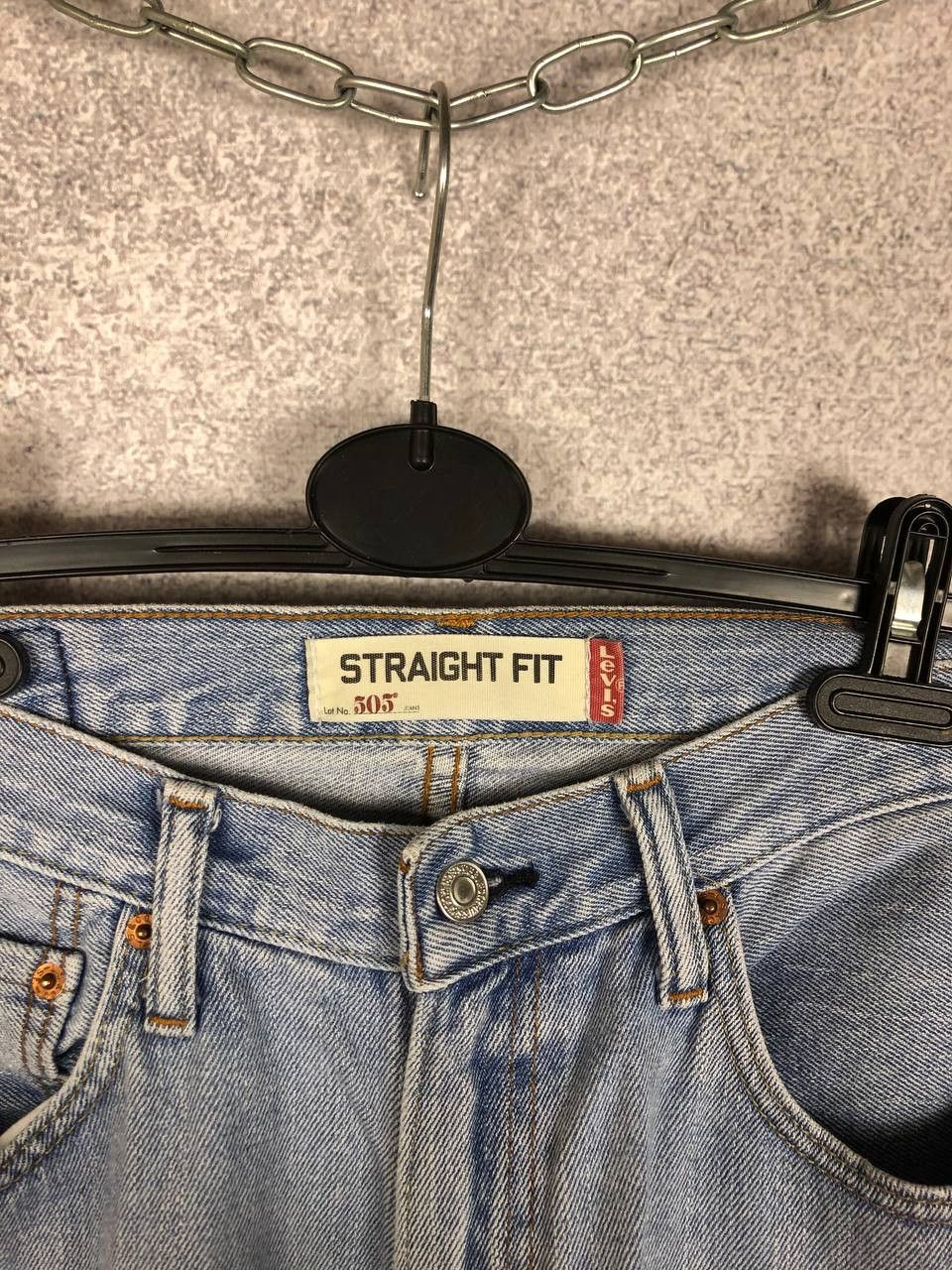 Levi's Vintage LEVIS 505 Jeans Wash Denim Blue 90s W31 L32 Size US 31 - 3 Thumbnail