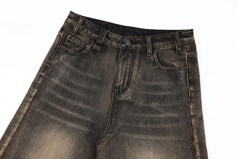 Vintage Men's washed loose straight Vibe distressed denim shorts Size US 32 / EU 48 - 3 Thumbnail