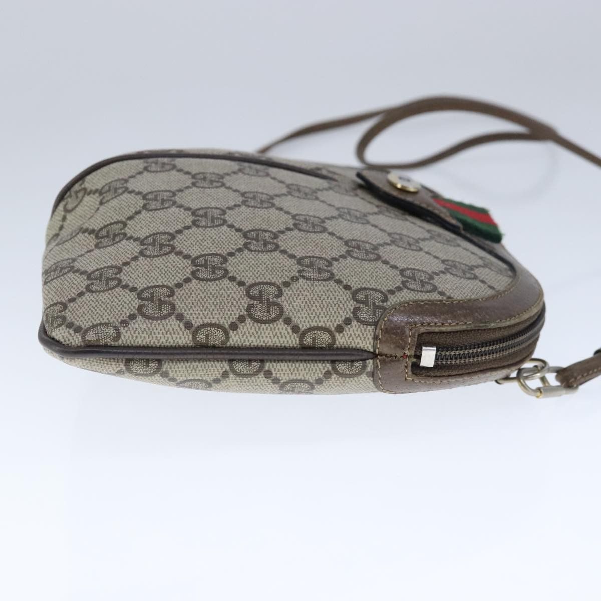 Gucci GUCCI GG Supreme Web Sherry Line Shoulder Bag Pvc Beige 904 Size ONE SIZE - 5 Thumbnail