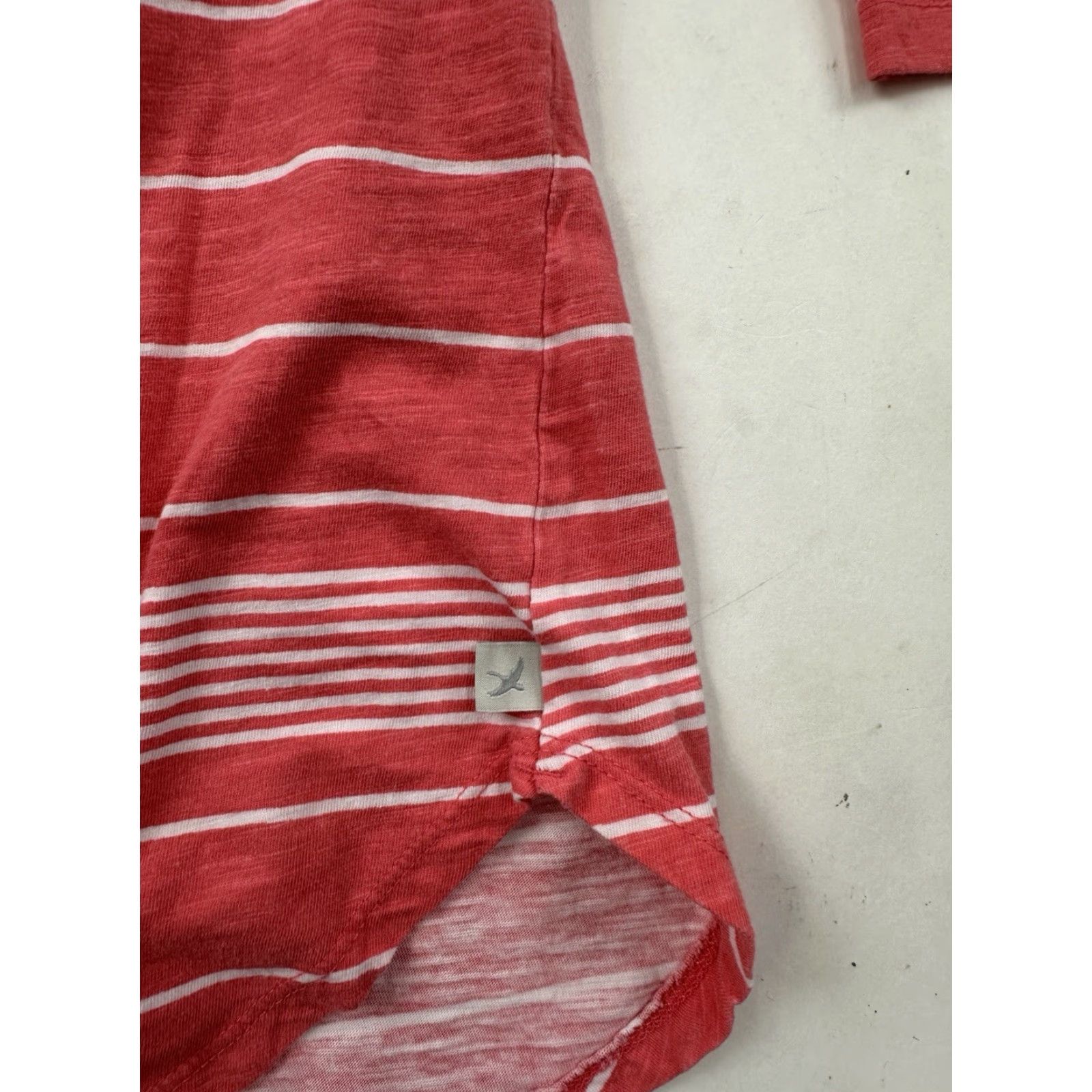 Eddie Bauer VINTAGE Eddie Bauer Shirt Womens Large Orange Striped 3/4 Sleeves Pullover T-Shirt Regular Fit Women L Orange Striped 3/4 Sleeve Casual Basic Size L / US 10 / IT 46 - 2 Thumbnail