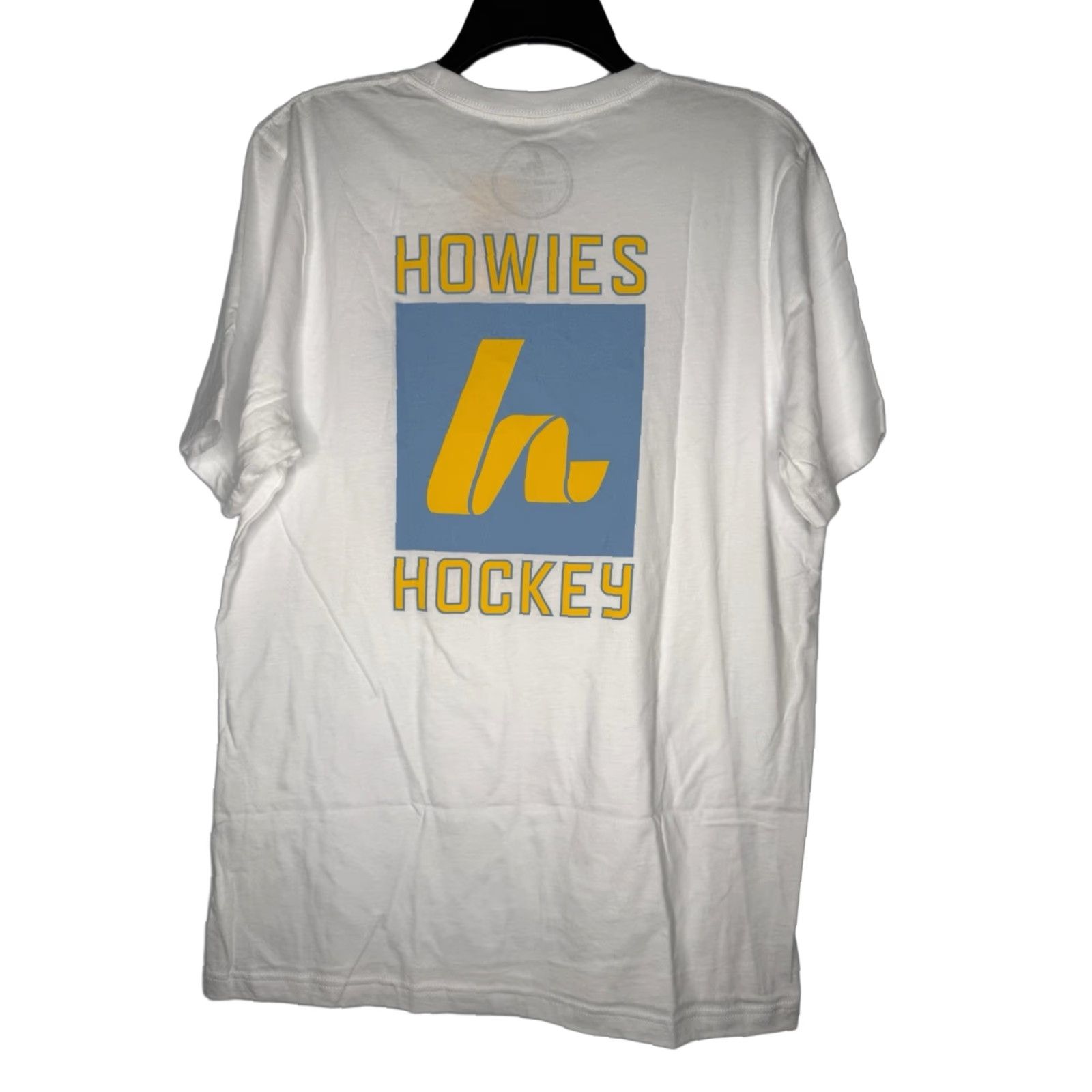 Vintage Howies T-Shirt Mens Large Graphic Logo White Blue Yellow Crew Neck Short Sleeve T-Shirt Size US L / EU 52-54 / 3 - 1 Thumbnail