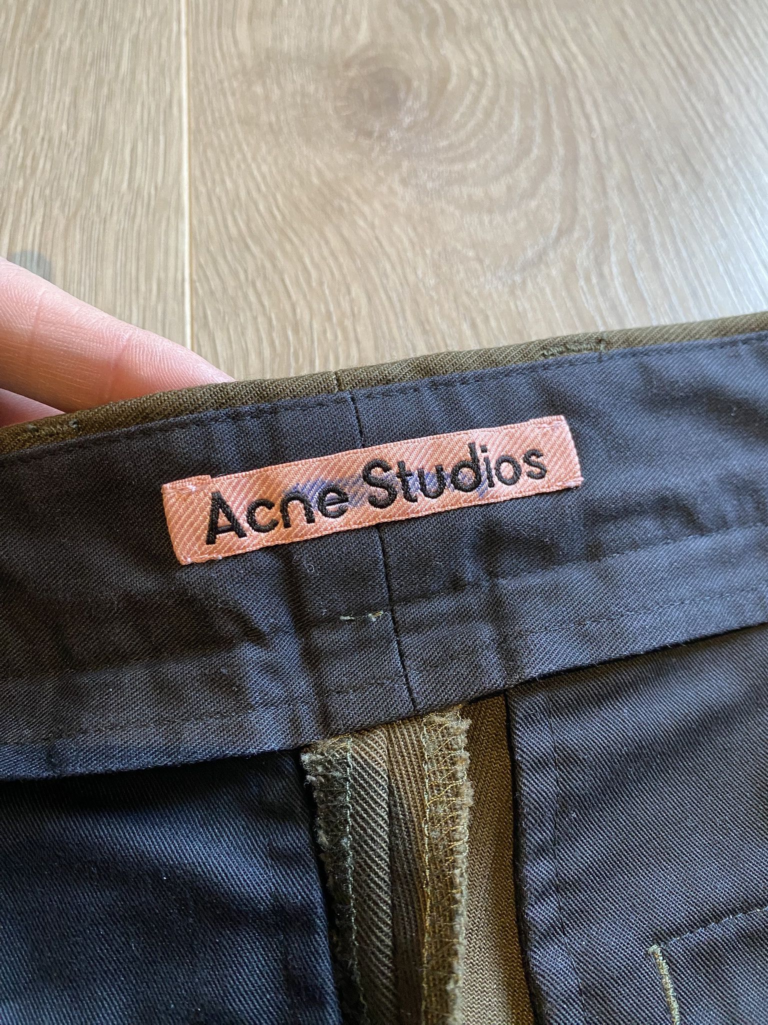 Acne Studios 46/S - Chino Trousers - Brown/Green Size US 30 / EU 46 - 6 Thumbnail