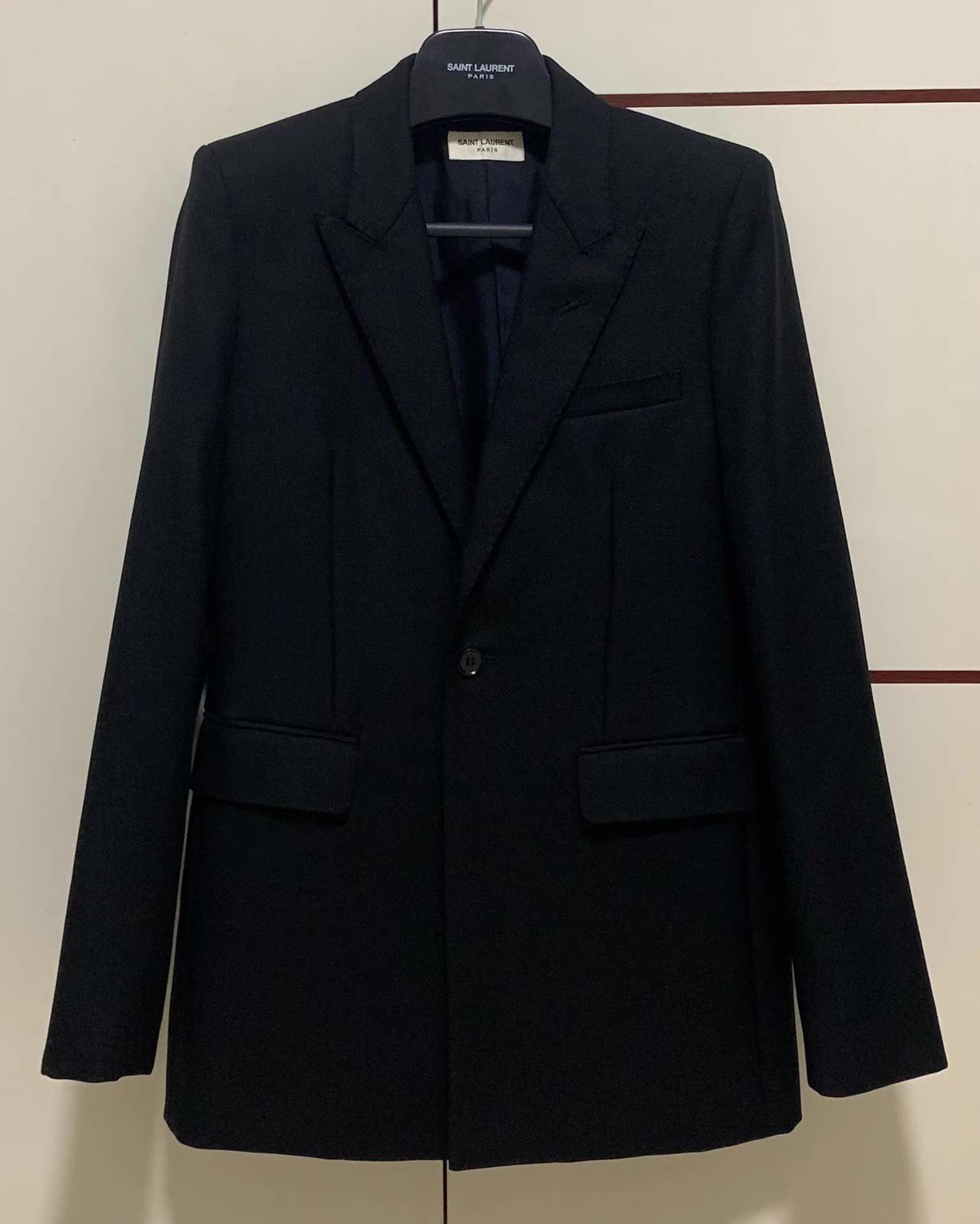 Dior Saint Laurent SLP 15FW Runway Black Q12 Size 48R - 1 Thumbnail