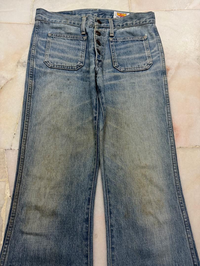 Big John 80s💥BigJohn Bell Bottom Rusty Mudwash Bushpants Insane Jean Size US 29 - 3 Thumbnail