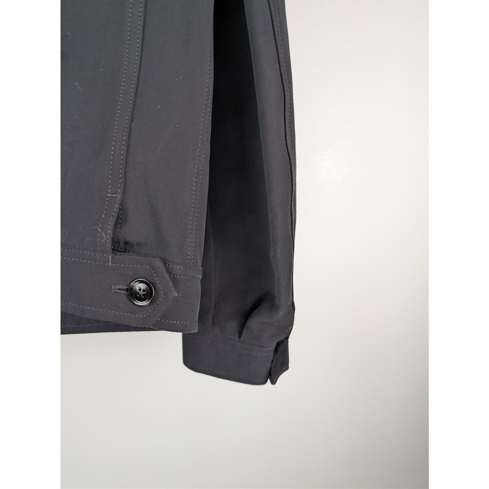 Tom Ford o1rshd1 CC20 Cotton Twill Trucker Jacket in Black Size US M / EU 48-50 / 2 - 14 Thumbnail