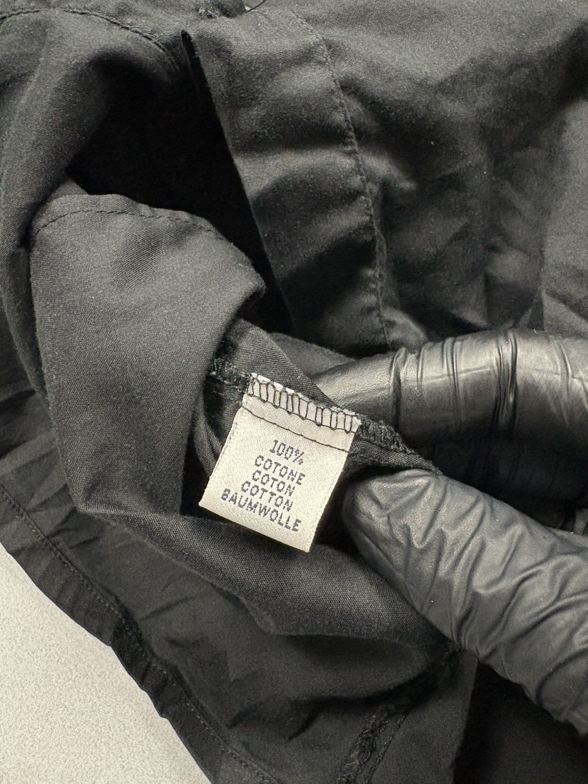 Takeshy Kurosawa Takeshy Kurosawa Black Artisanal Wrinkled Shirt Archive 00s Size US L / EU 52-54 / 3 - 17 Thumbnail