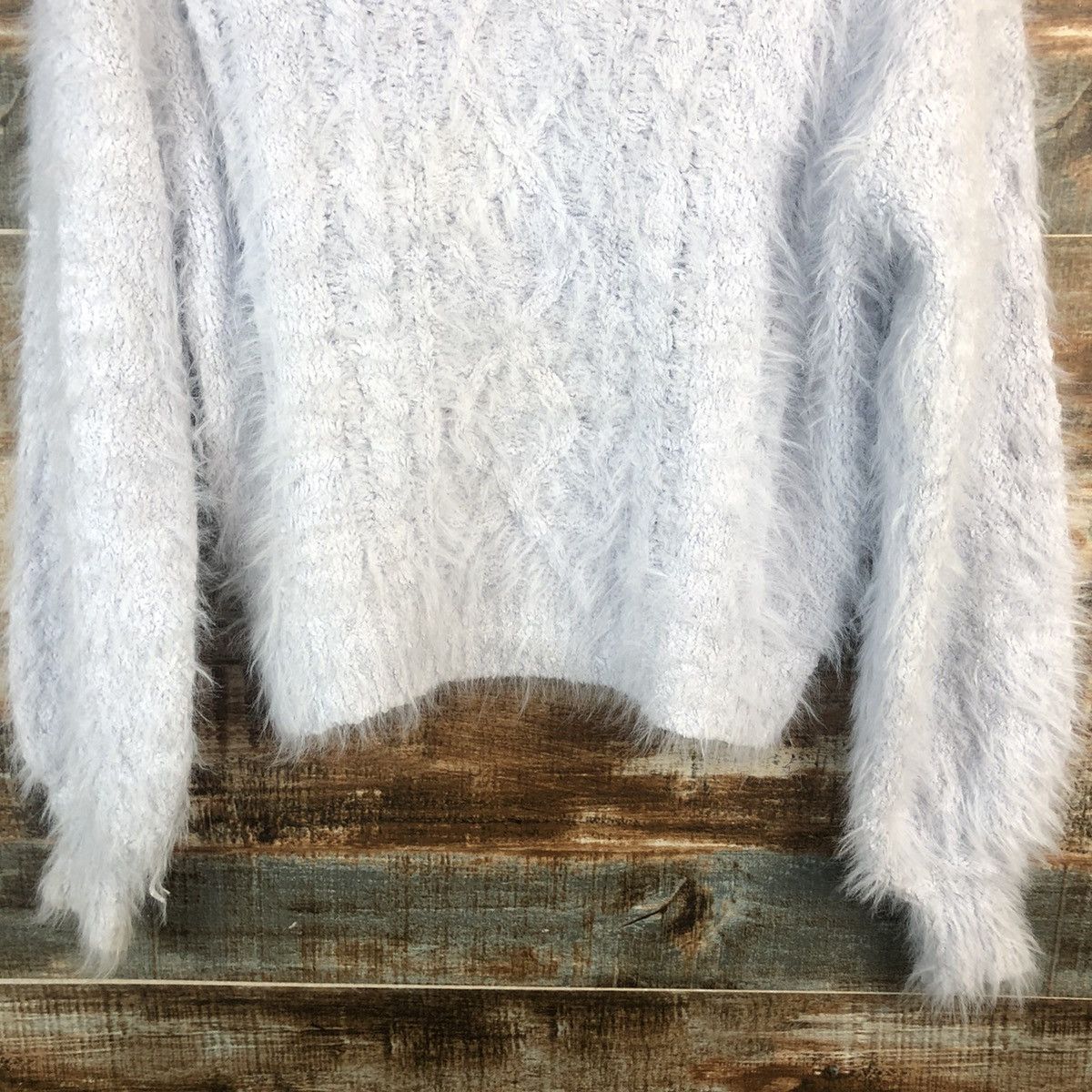 Vintage DL Olive Des Olive shaggy mohair fur Purple Knitwear #C024 Size M / US 6-8 / IT 42-44 - 6 Thumbnail