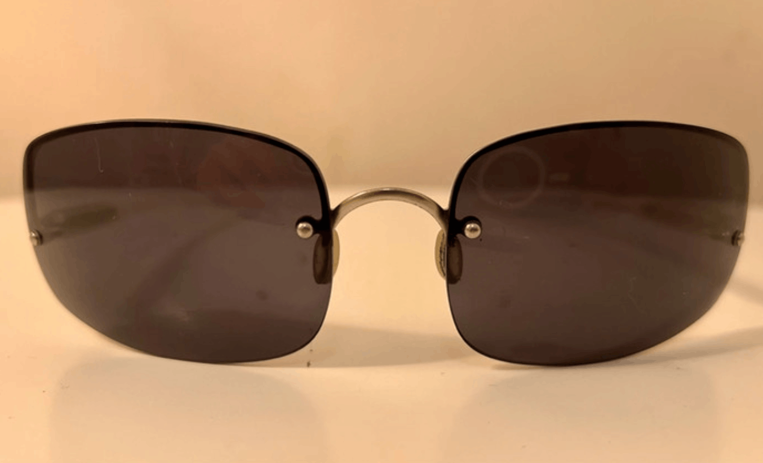 Prada × Vintage PRADA Sunglasses Rimless Sport Metal Frame Shield Wrap Size ONE SIZE - 3 Thumbnail