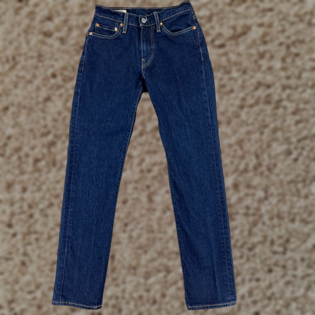 Levi's Levi's Jeans 28 Blue Denim 511 Slim Cotton Blend Premium Dark 30in 5-Pocket Mens Regular Jeans Size US 28 / EU 44 - 1 Thumbnail